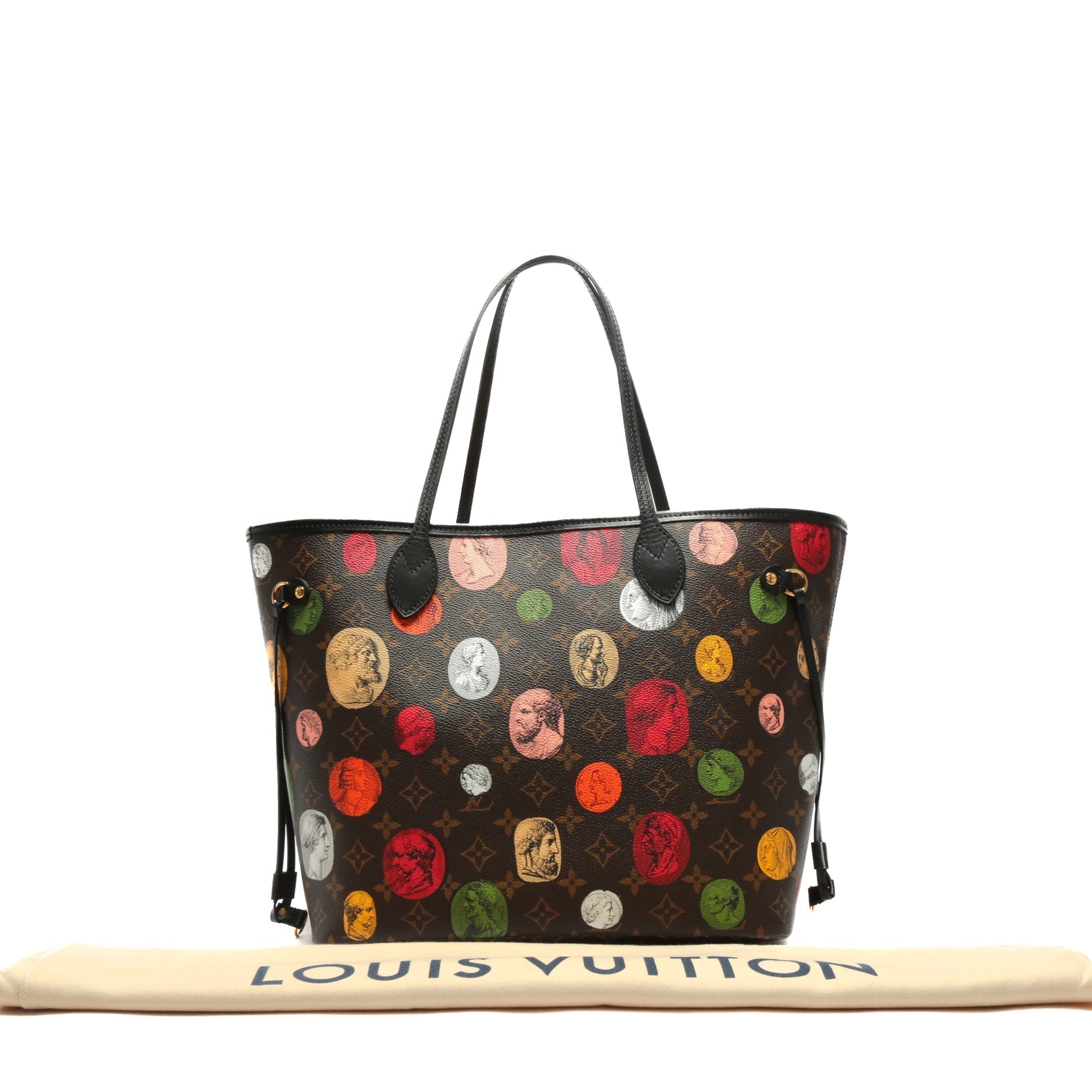 LOUIS VUITTON Neverfull MM Fornasetti Monogram Cameo -No Pouch