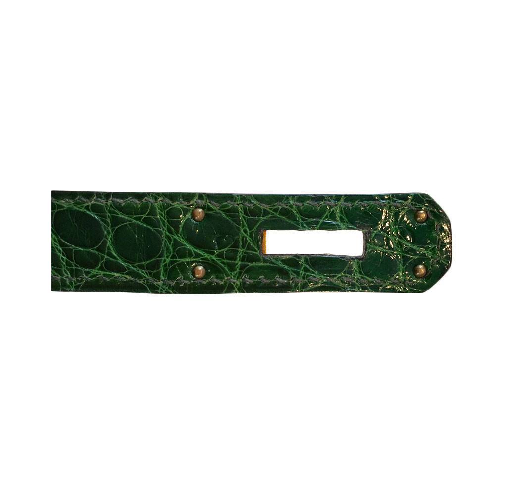 Hermès Kelly Sellier 35 Vert Emerald Bag