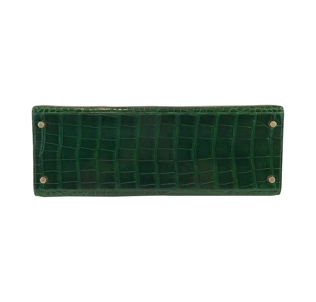 Hermès Kelly Sellier 35 Vert Emerald Bag