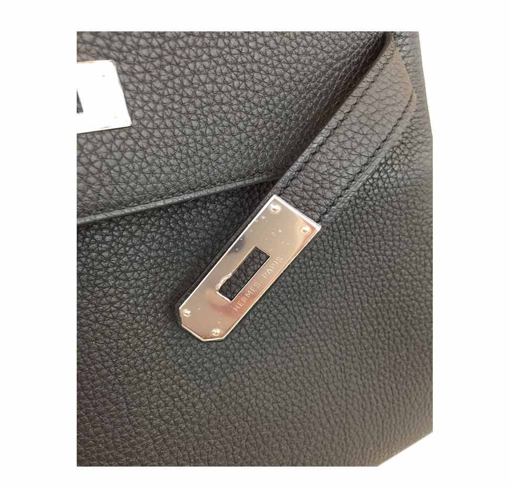 Hermès Kelly 28 Black Bag PHW