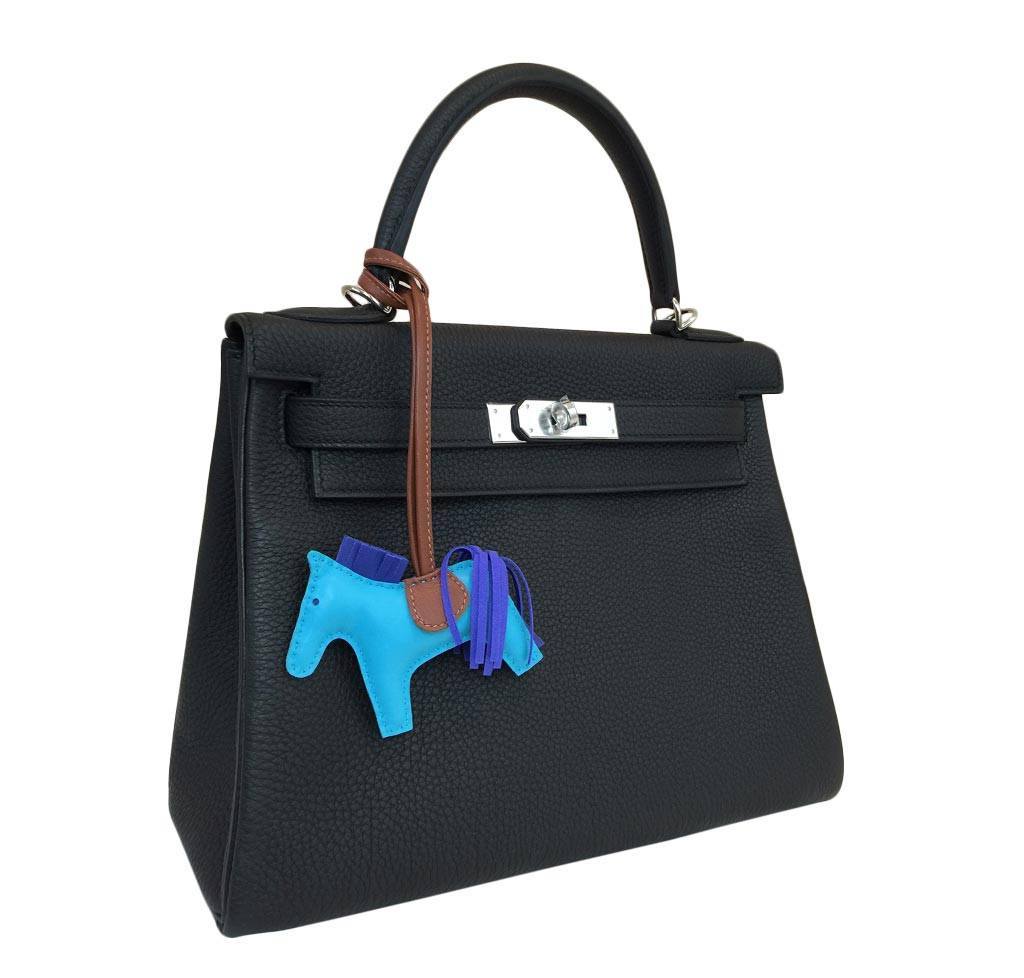 Hermès Kelly 28 Black Bag PHW