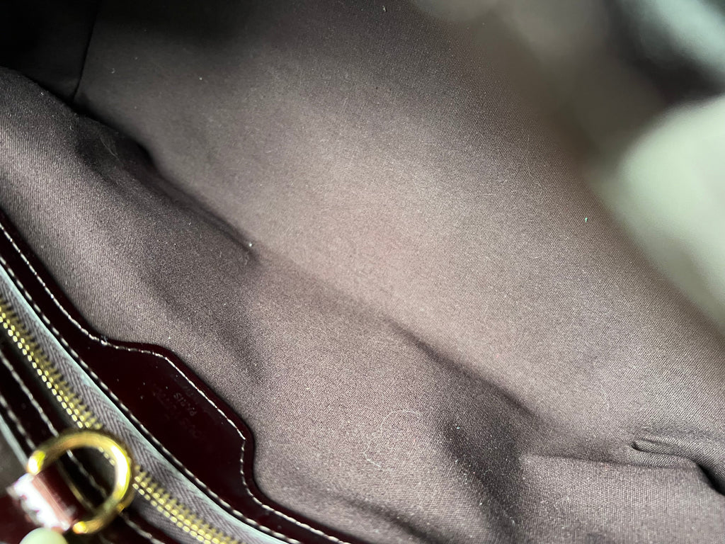 Louis Vuitton Wilshire Amarante Vernis Patent Leather