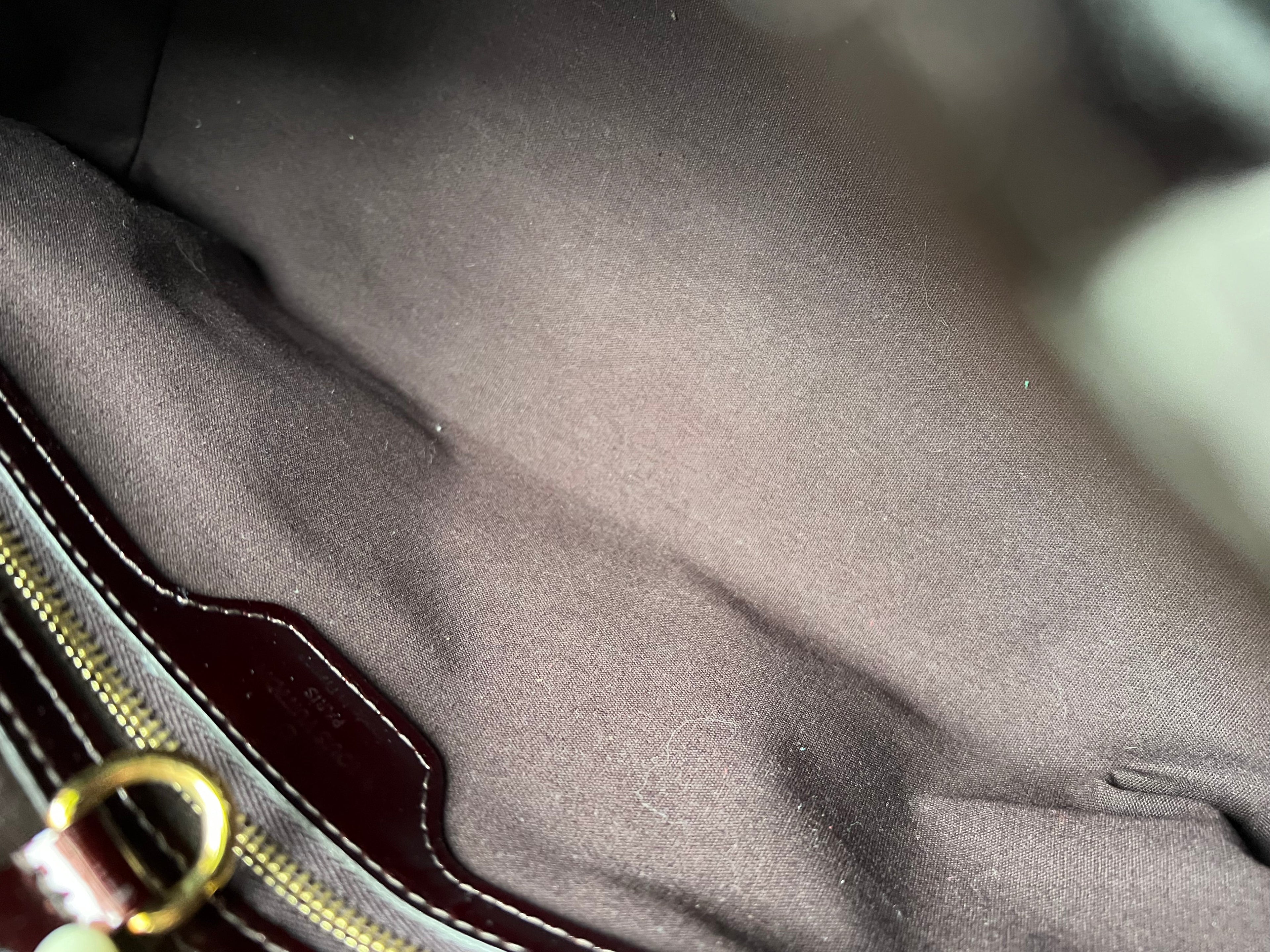 Louis Vuitton Wilshire Amarante Vernis Patent Leather