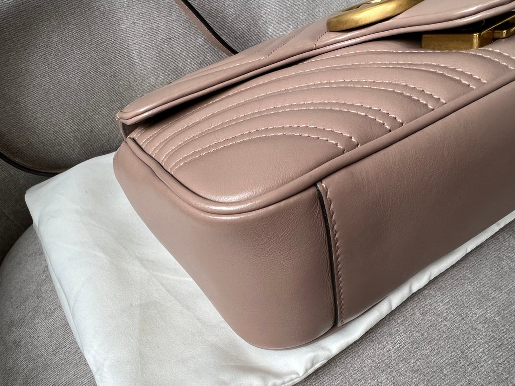 Gucci GG Dusty Pink Marmont Small Shoulder Bag (RRP £1800)