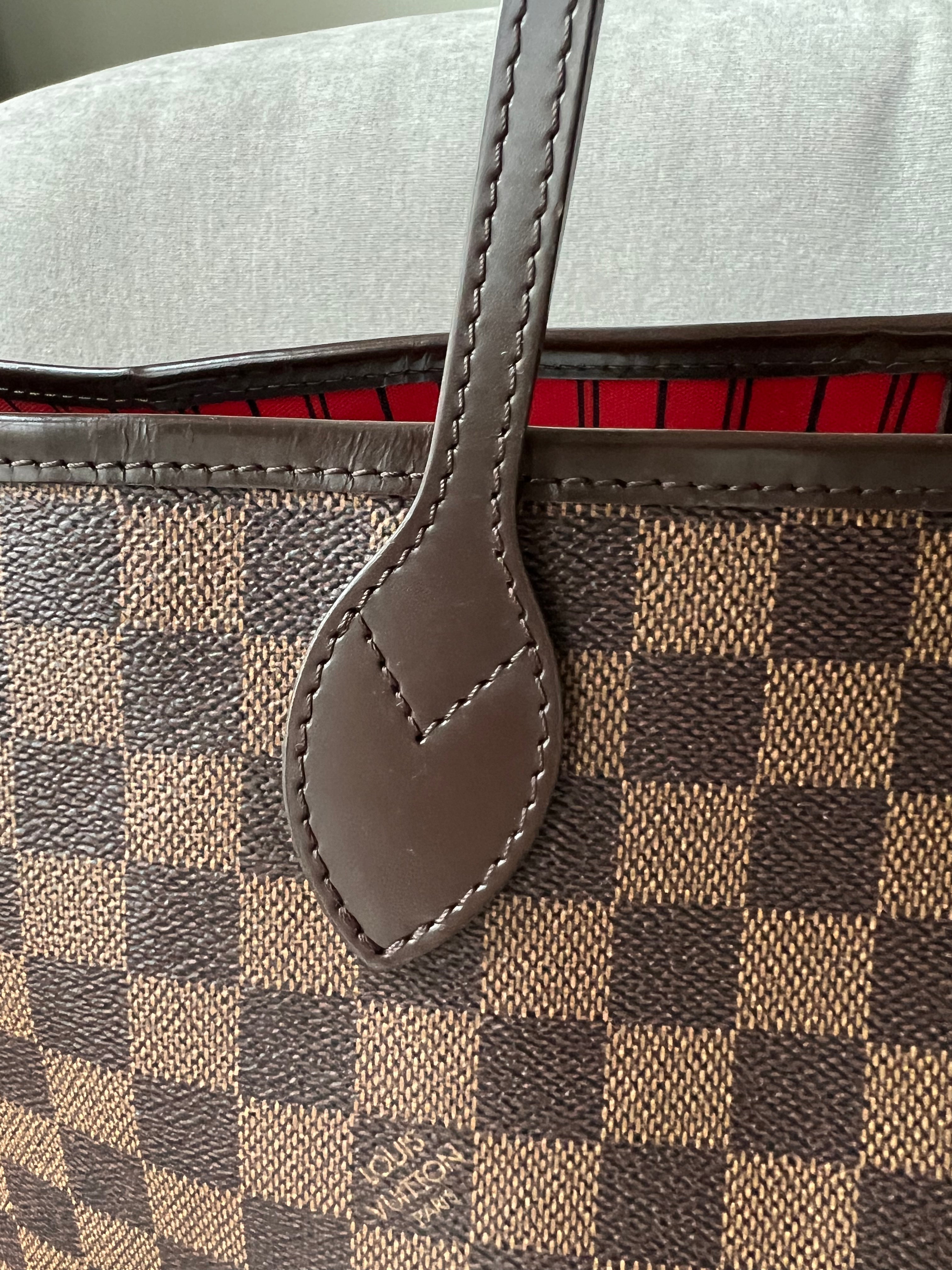 Louis Vuitton Neverfull GM Damier Ebene Cherry Interior (RRP £1,450)