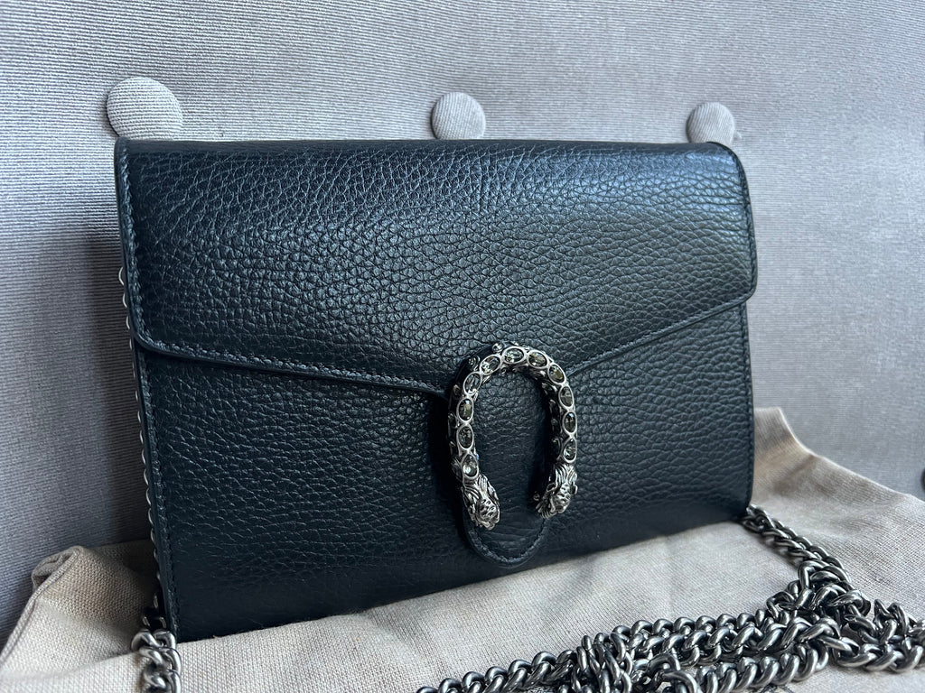 Gucci Dionysus Black Mini Chain Bag