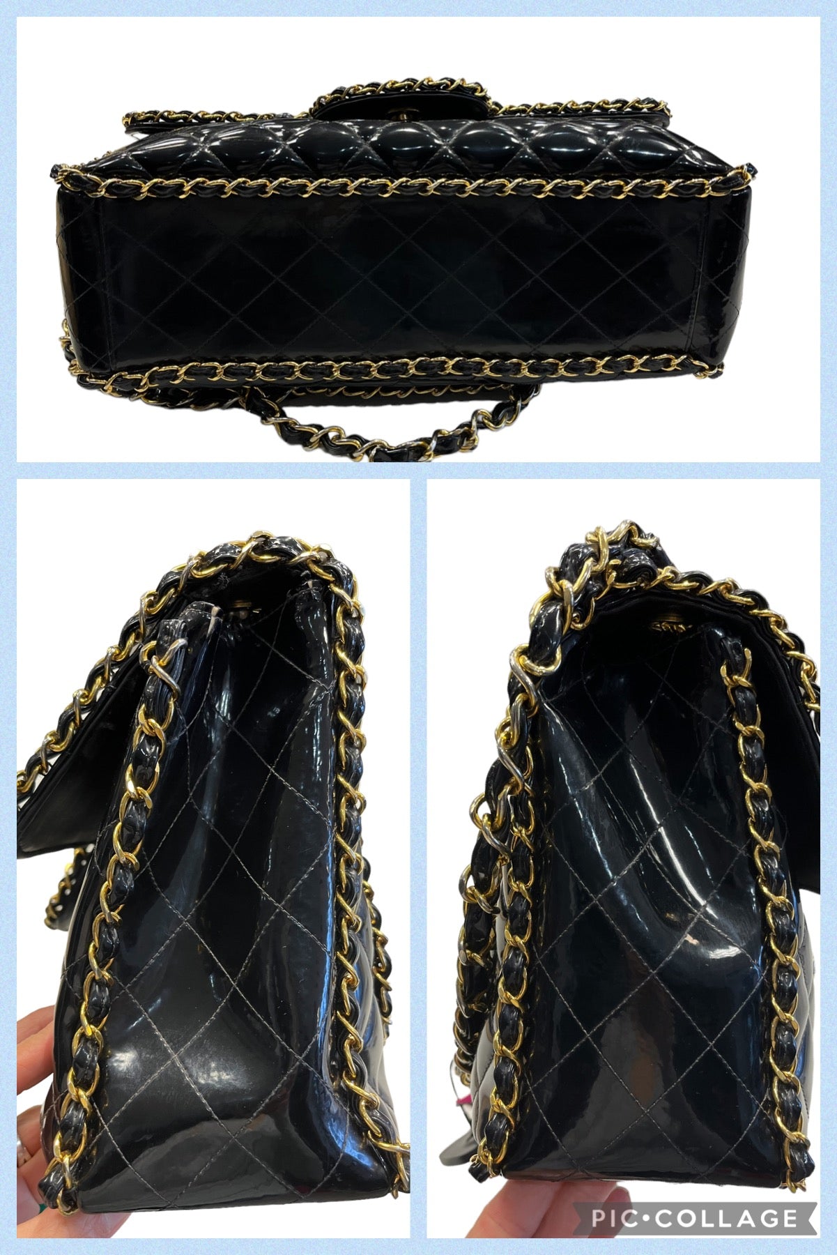 Large Vintage Flap Bag By Chanel VINTAGE Size: Large