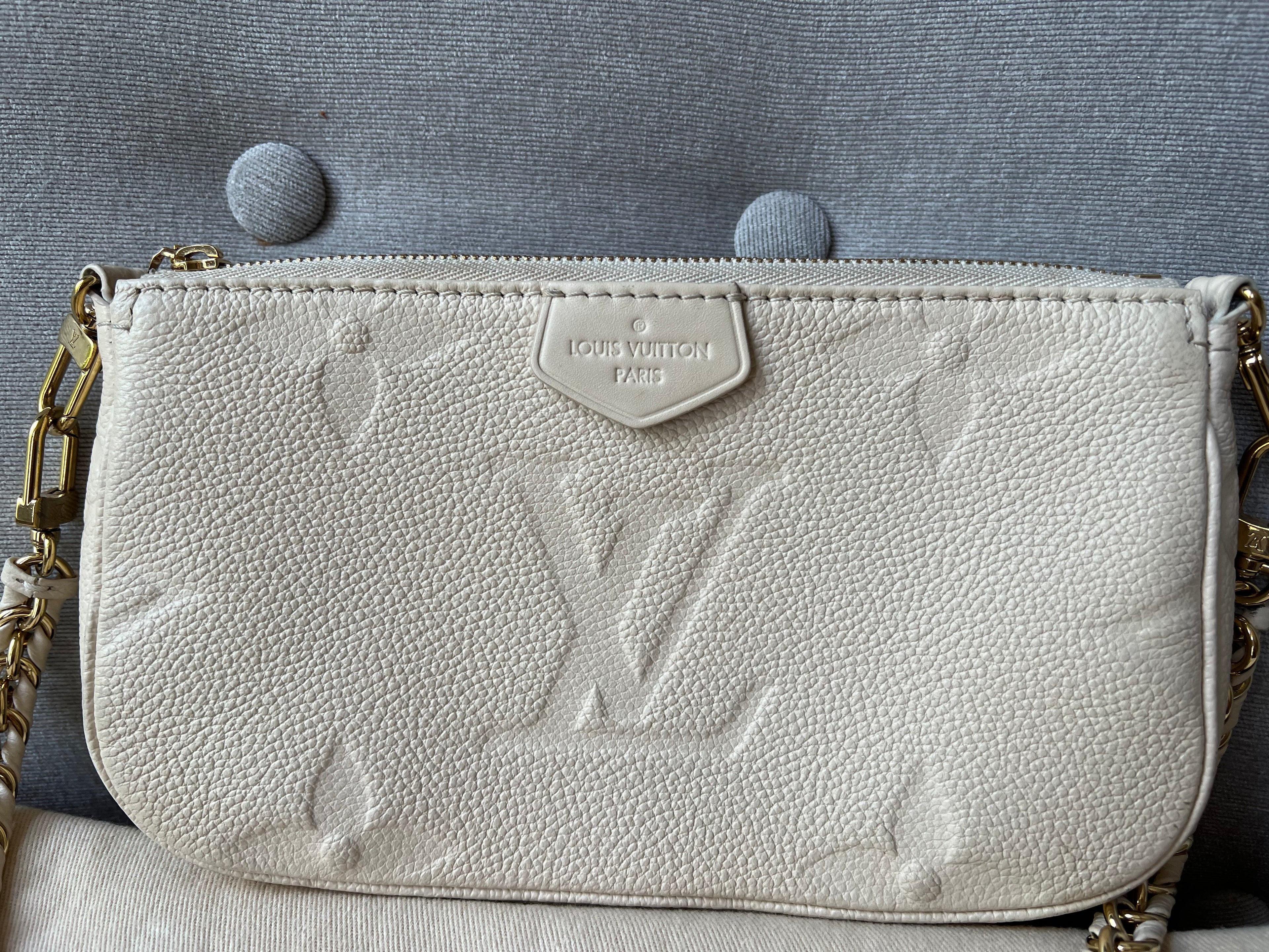 Louis Vuitton Multi Pochette Accessoires Creme Empreinte (RRP £2110)
