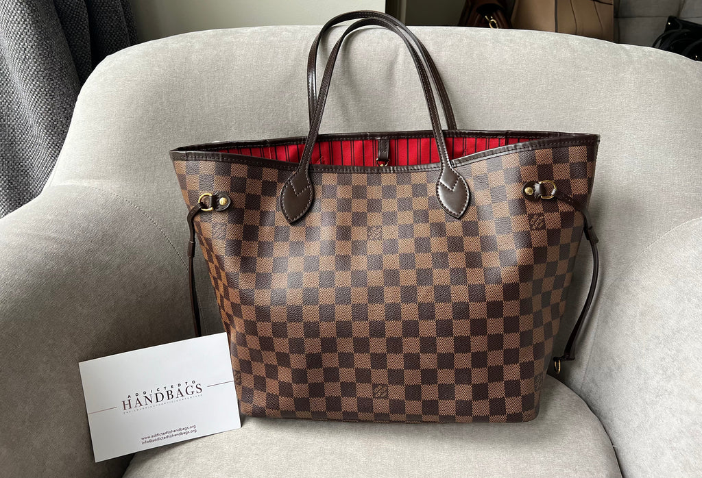Louis Vuitton Neverfull MM Damier Ebene Cherry Interior (RRP £1,410)