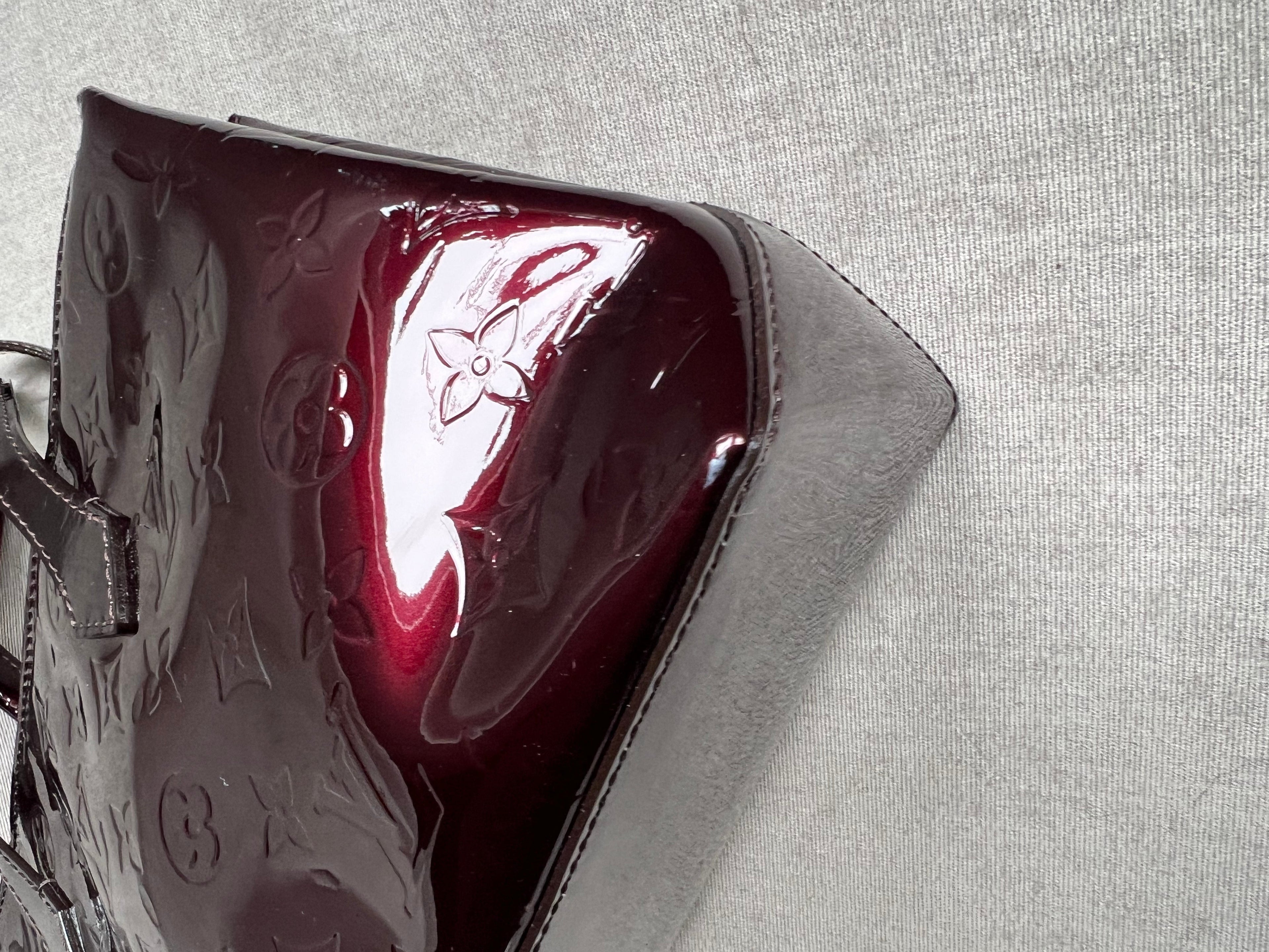 Louis Vuitton Wilshire Amarante Vernis Patent Leather