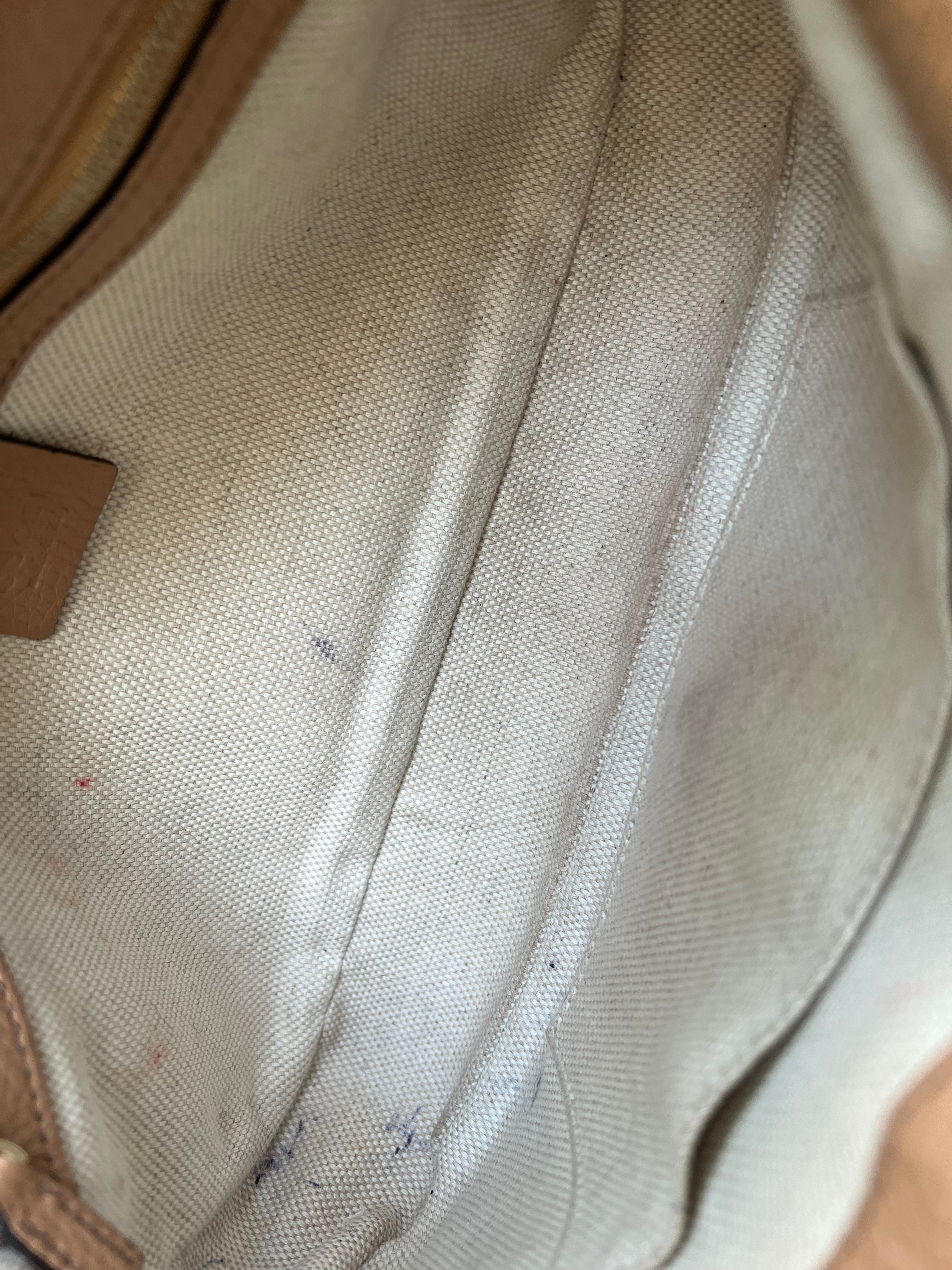 Gucci Rose Beige Soho Disco Crossbody Flap Bag