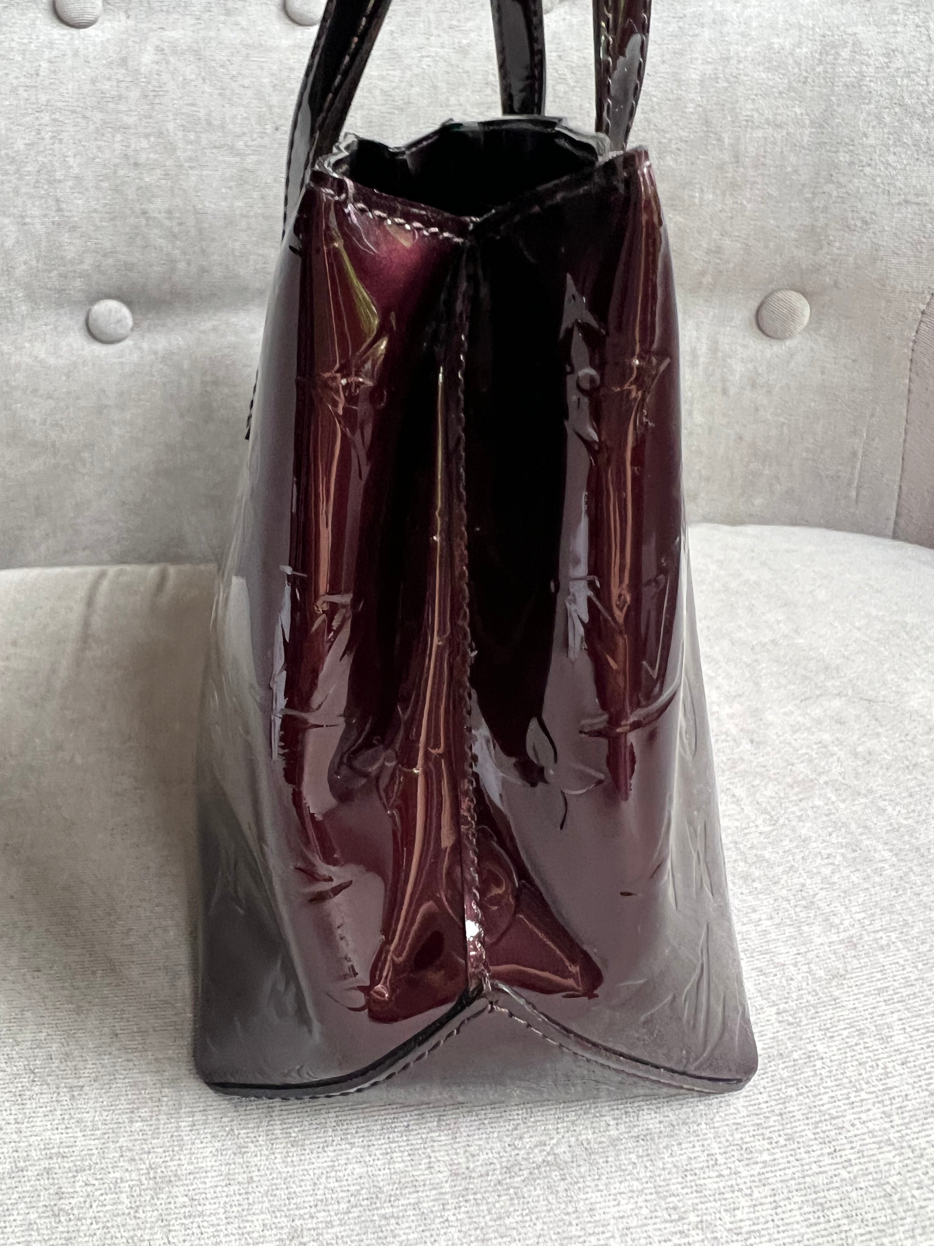 Louis Vuitton Wilshire Amarante Vernis Patent Leather