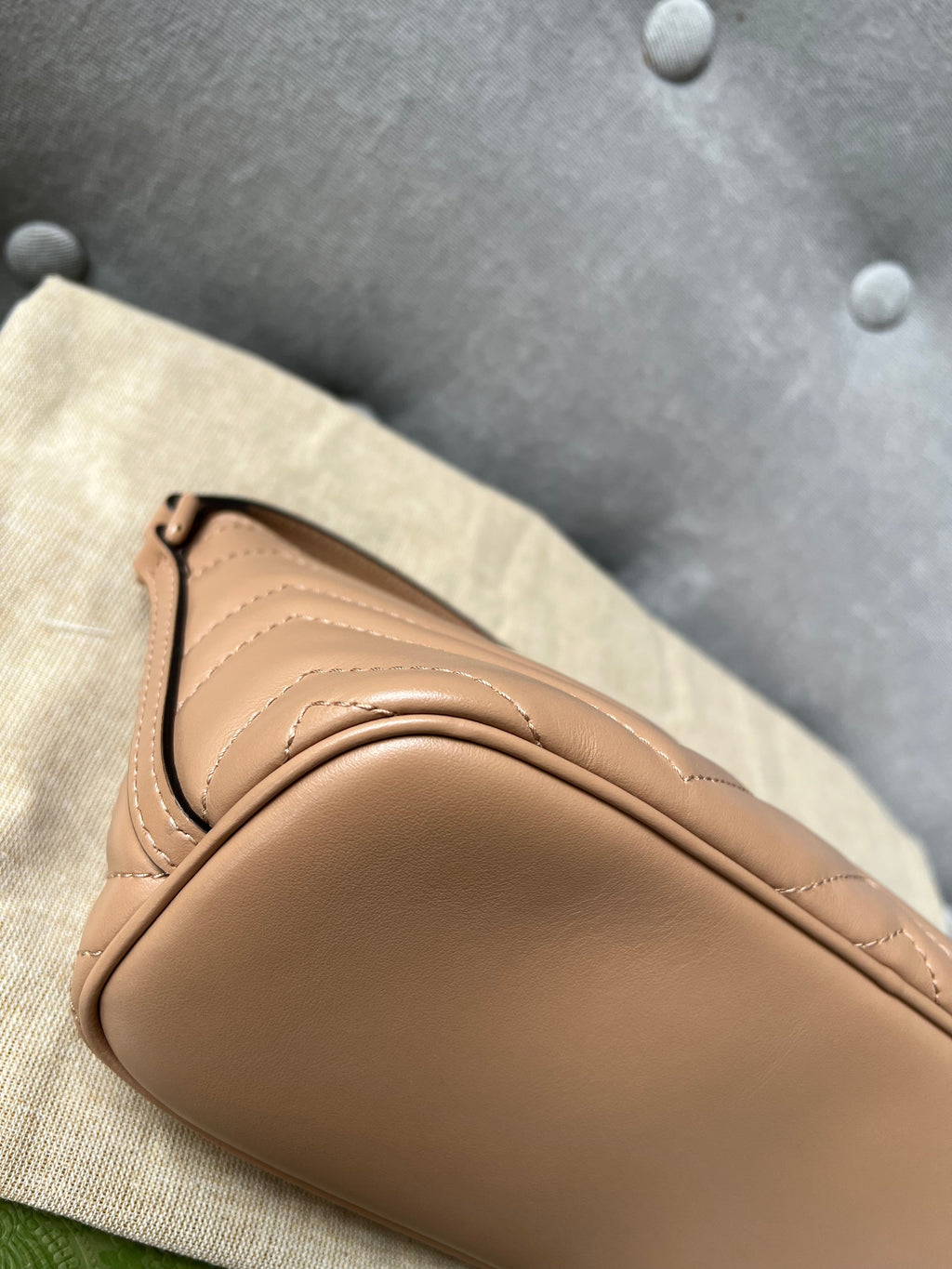 Gucci GG Rose Beige Marmont Shoulder Bag