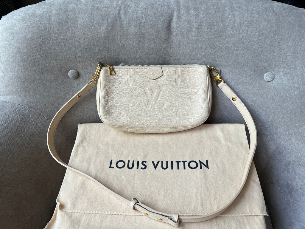 Louis Vuitton Multi Pochette Accessoires Creme Empreinte (RRP £2110)