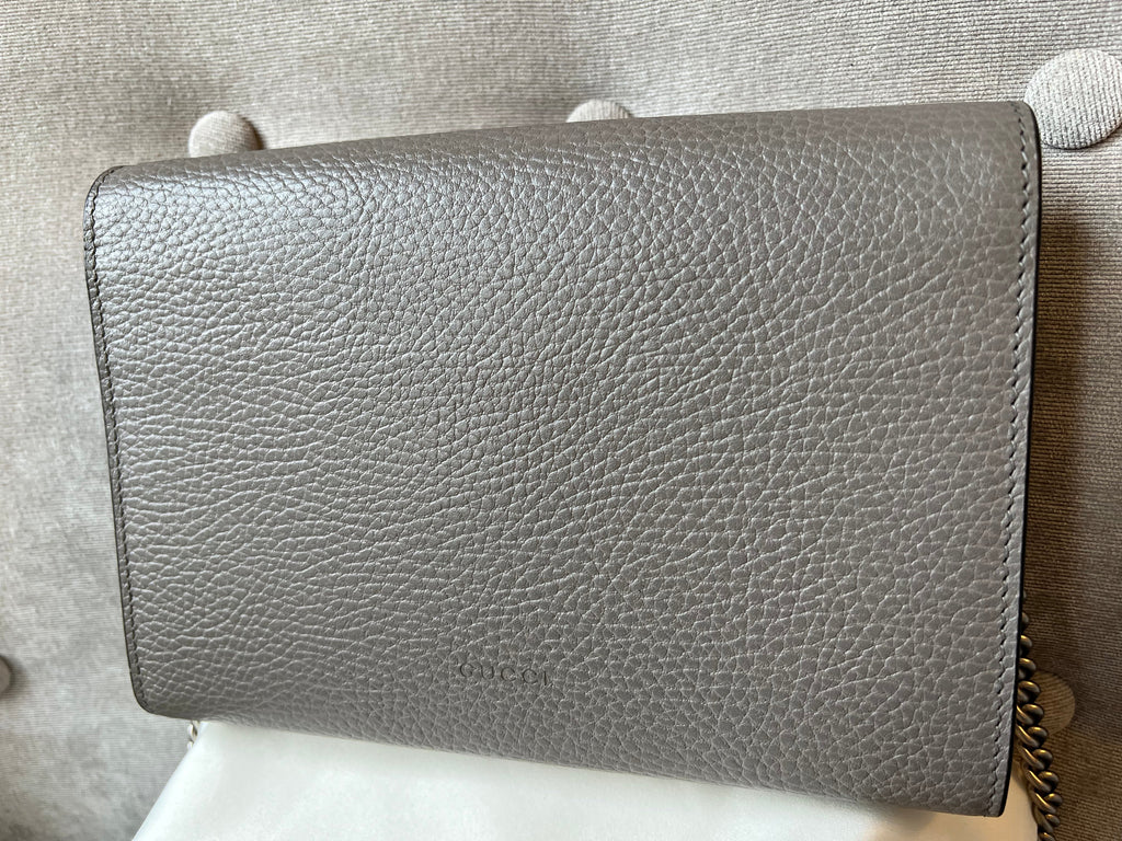 Gucci Dionysus Grey Mini Chain Bag (RRP £1340)
