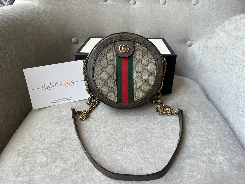 Gucci GG Ophidia Mini GG Round Shoulder Bag