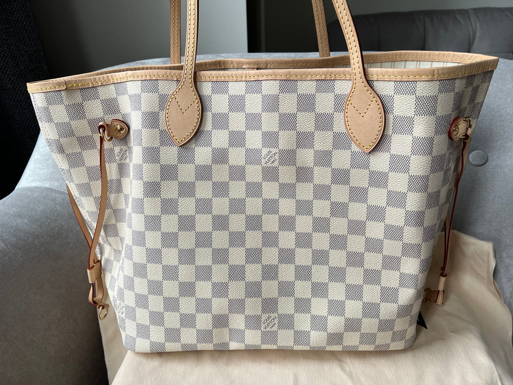 Louis Vuitton Neverfull MM  Damier Azur (RRP £1,410)
