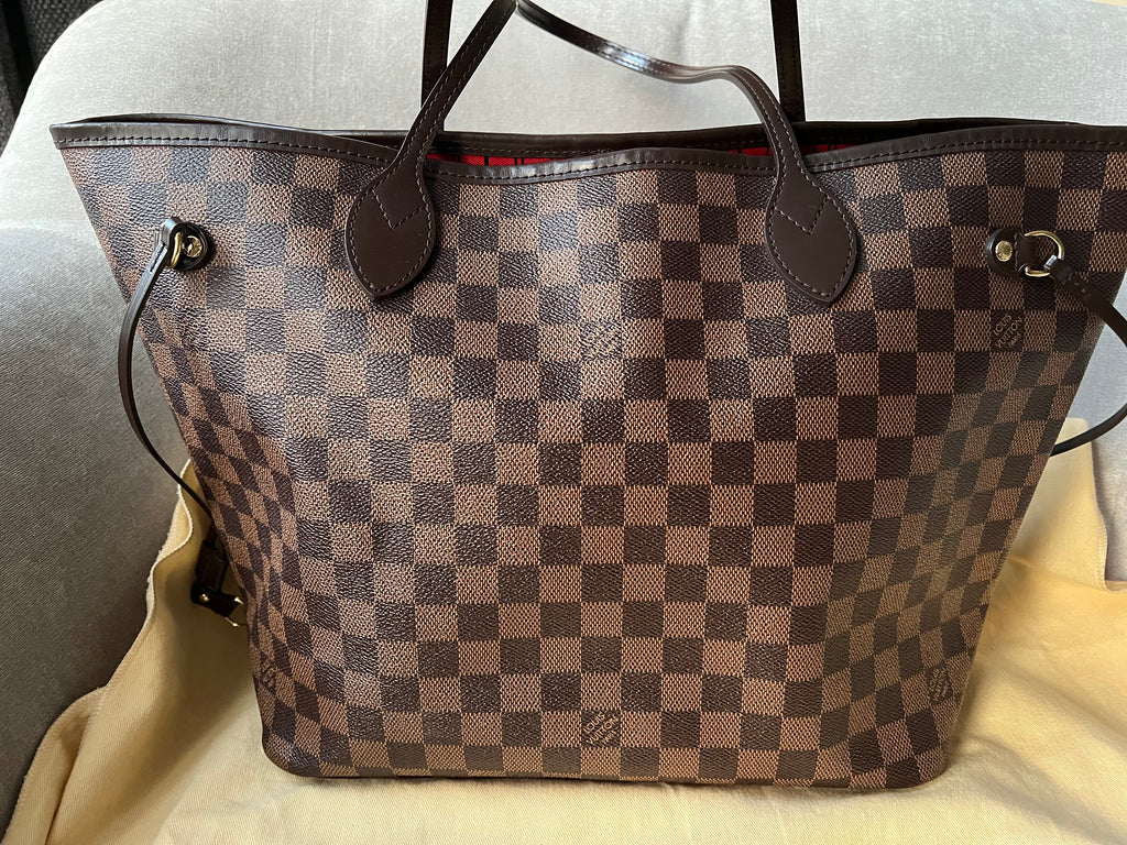 Louis Vuitton Neverfull MM Damier Ebene Cherry Interior (RRP £1,410)