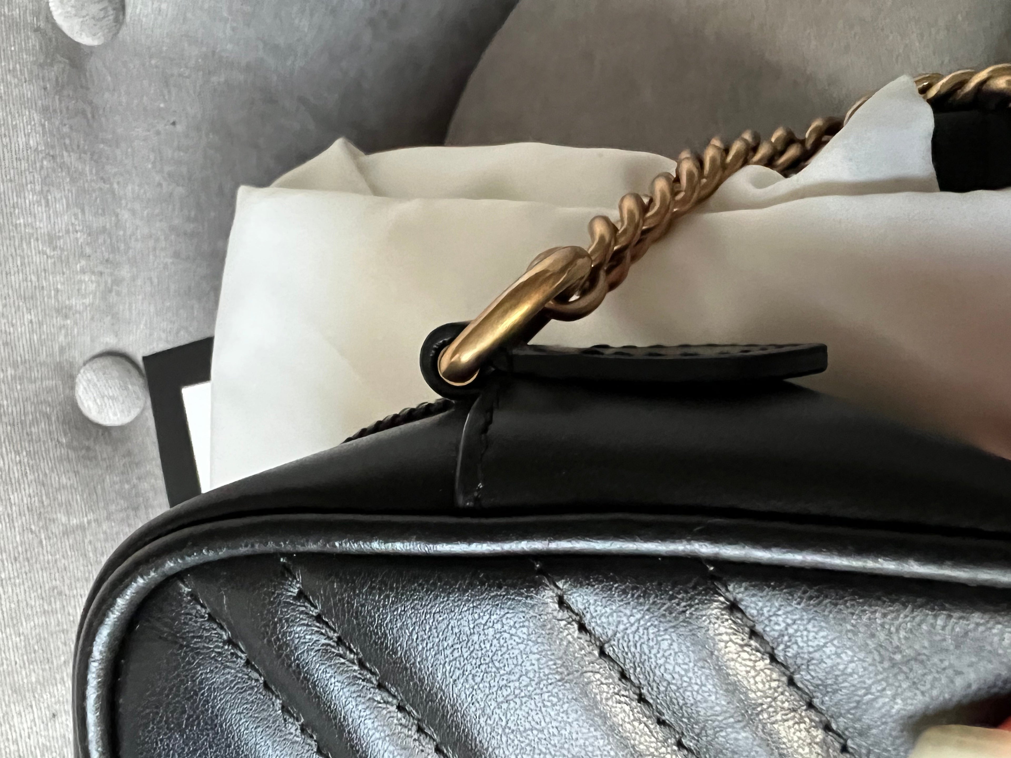 Gucci GG Black Marmont Mini Shoulder Bag (RRP £1,160)