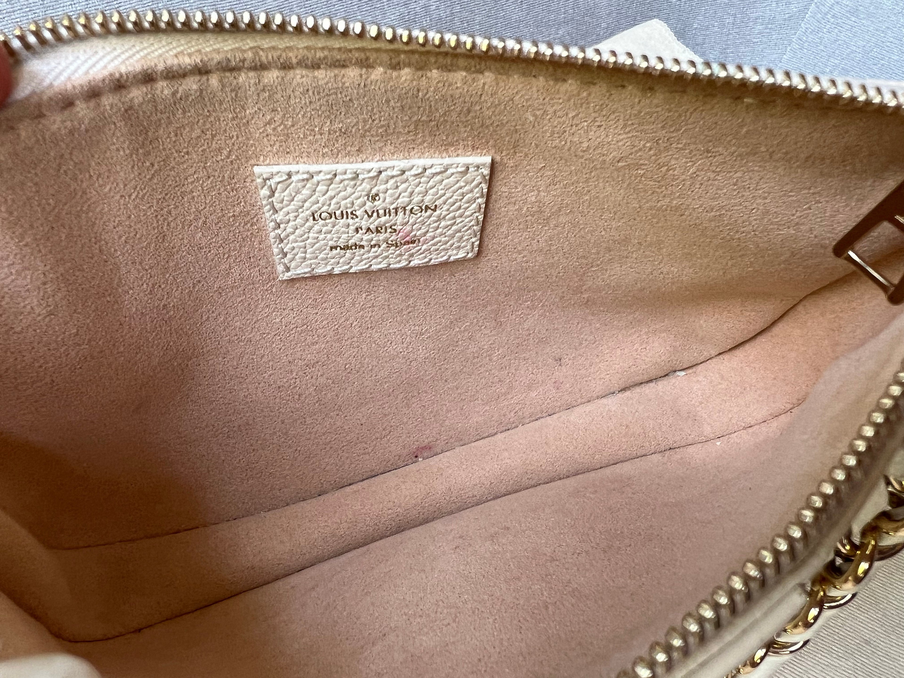 Louis Vuitton Multi Pochette Accessoires Creme Empreinte (RRP £2110)