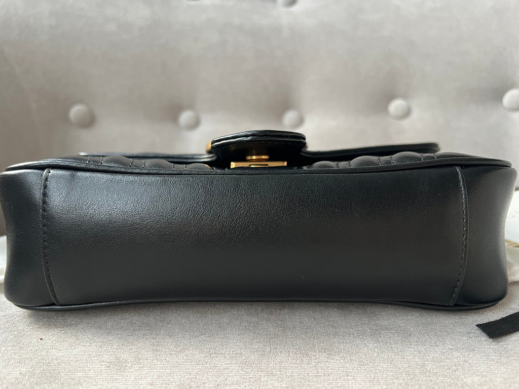 Gucci GG Black Marmont Mini Shoulder Bag