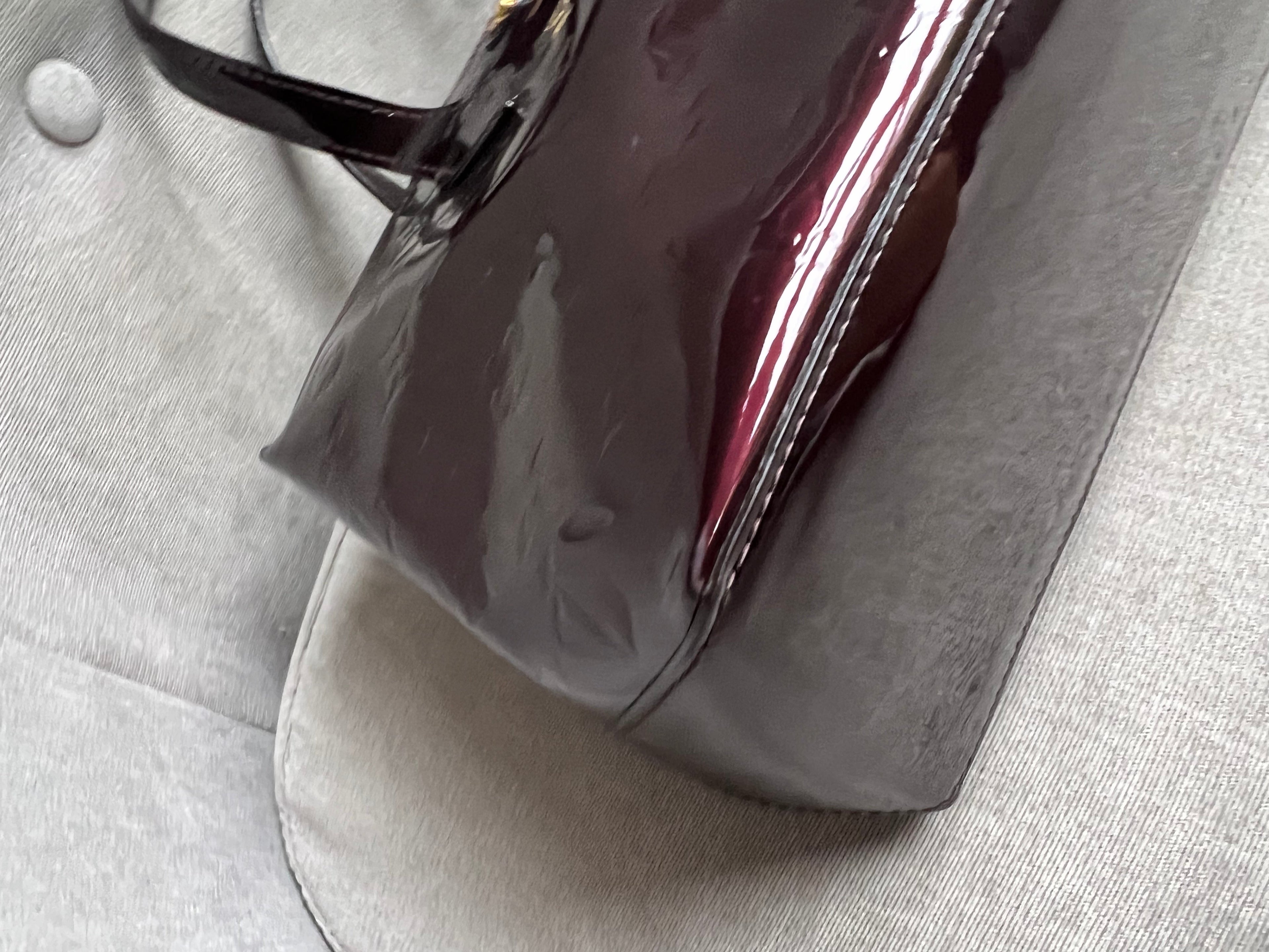 Louis Vuitton Wilshire Amarante Vernis Patent Leather