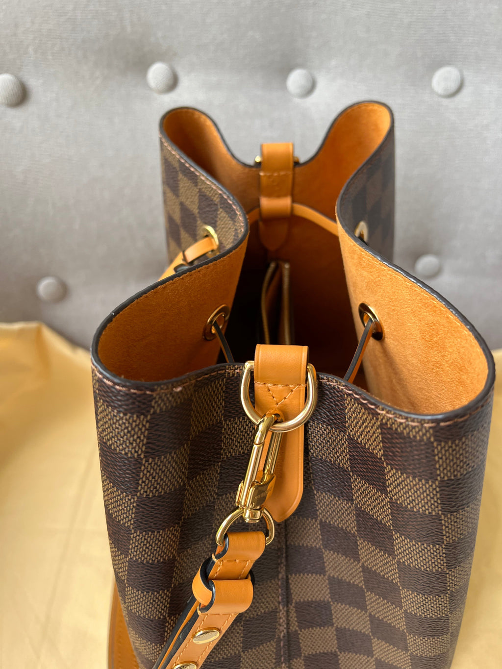 Louis Vuitton Neo Noe Damier Ebene and Safran (RRP £1,560)