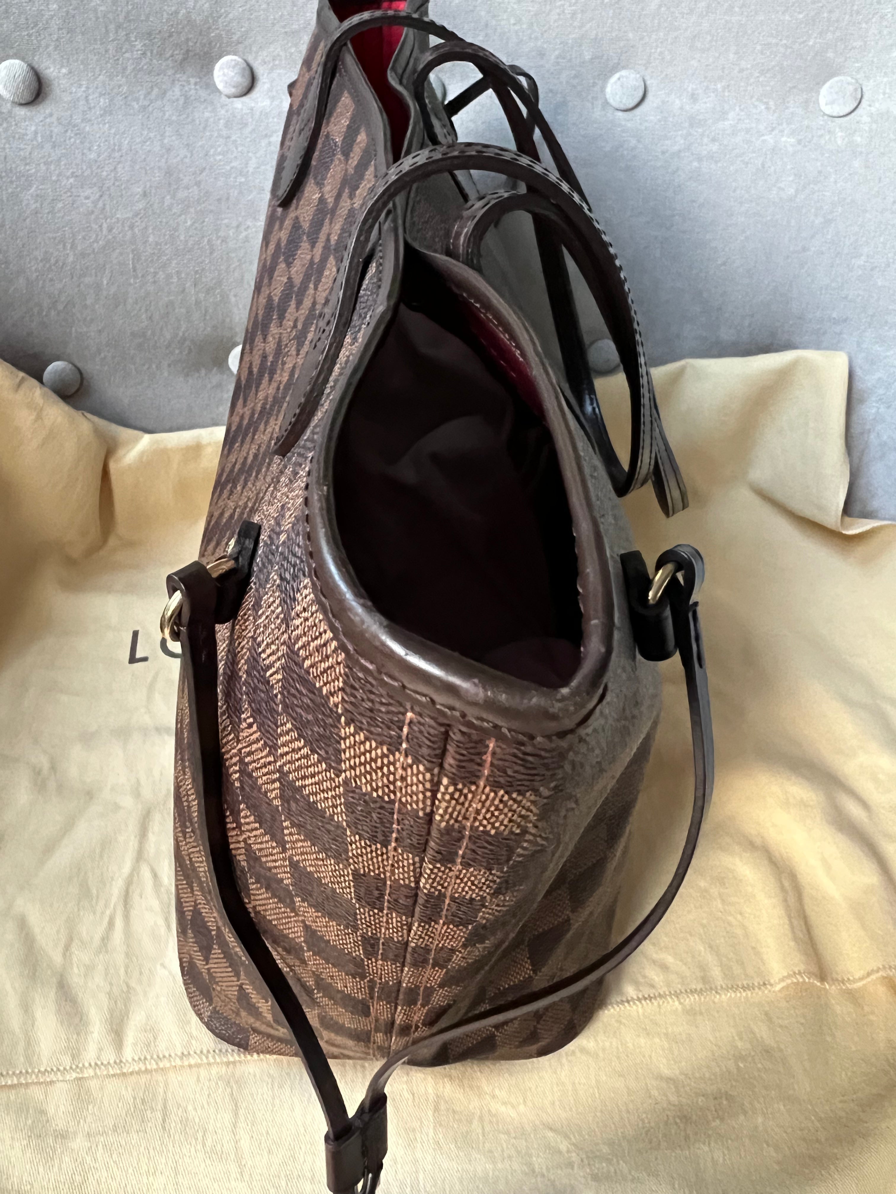 Louis Vuitton Neverfull MM Damier Ebene Cherry Interior (RRP £1,410)