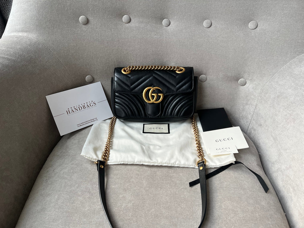 Gucci GG Black Marmont Mini Shoulder Bag