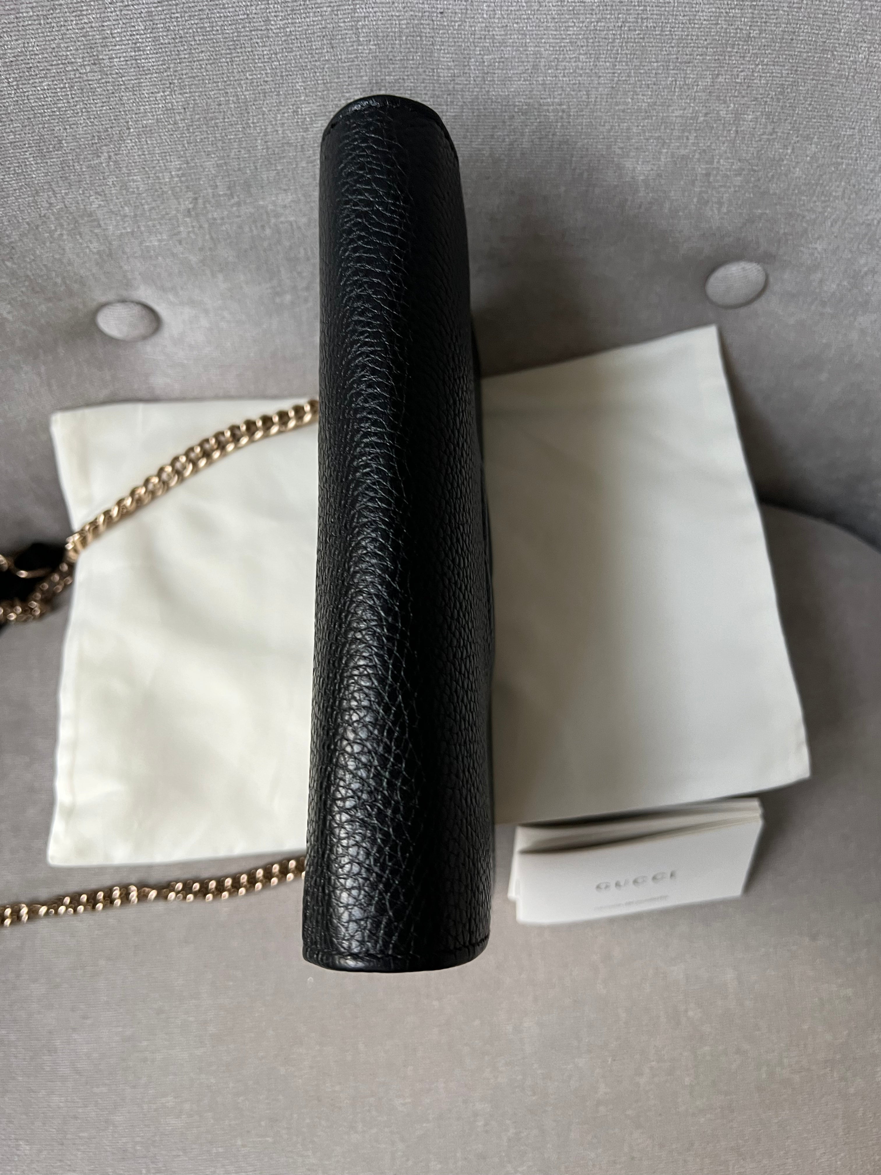 Gucci Black Soho Chain Wallet