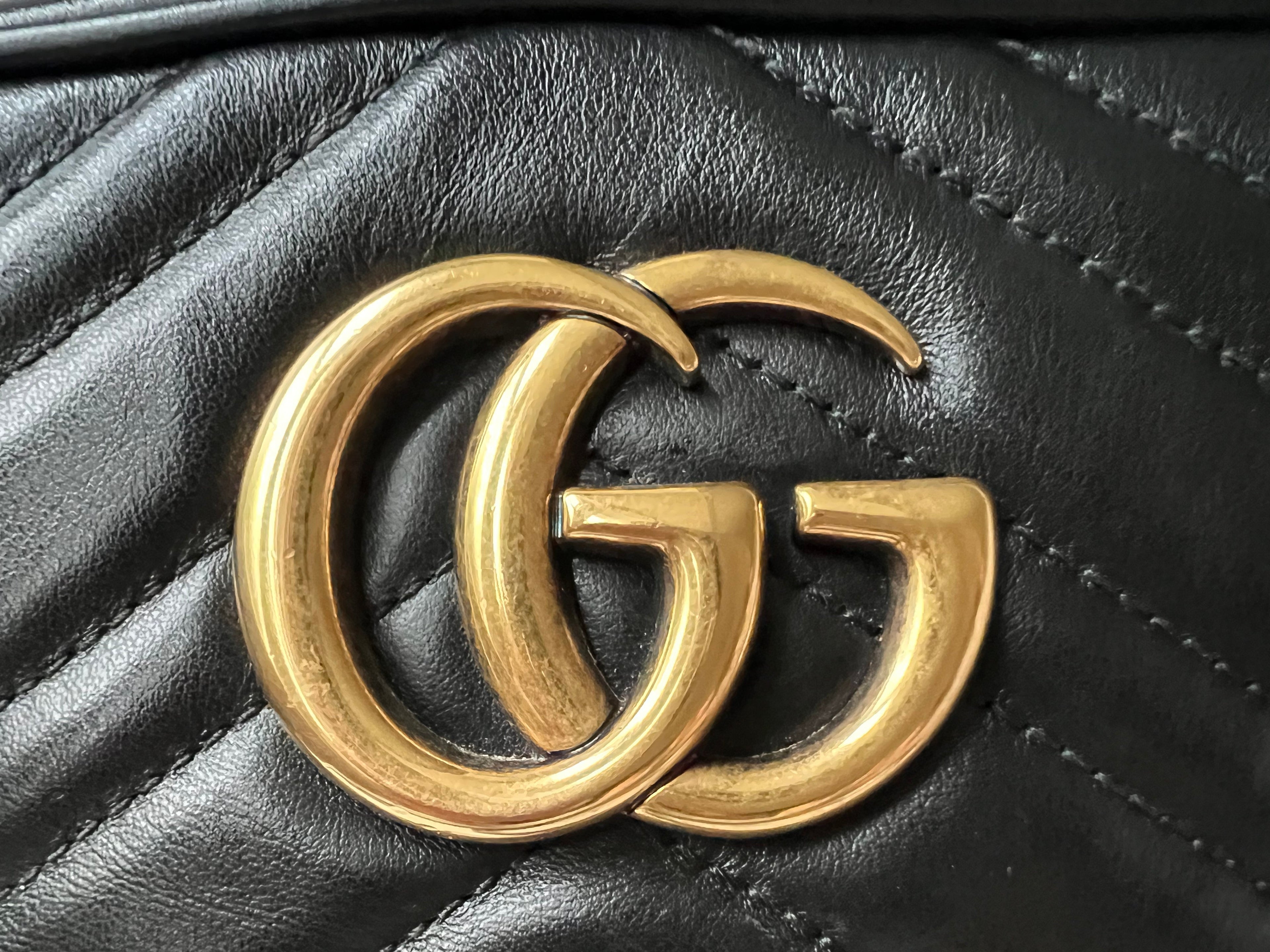 Gucci GG Black Marmont Small Shoulder Bag
