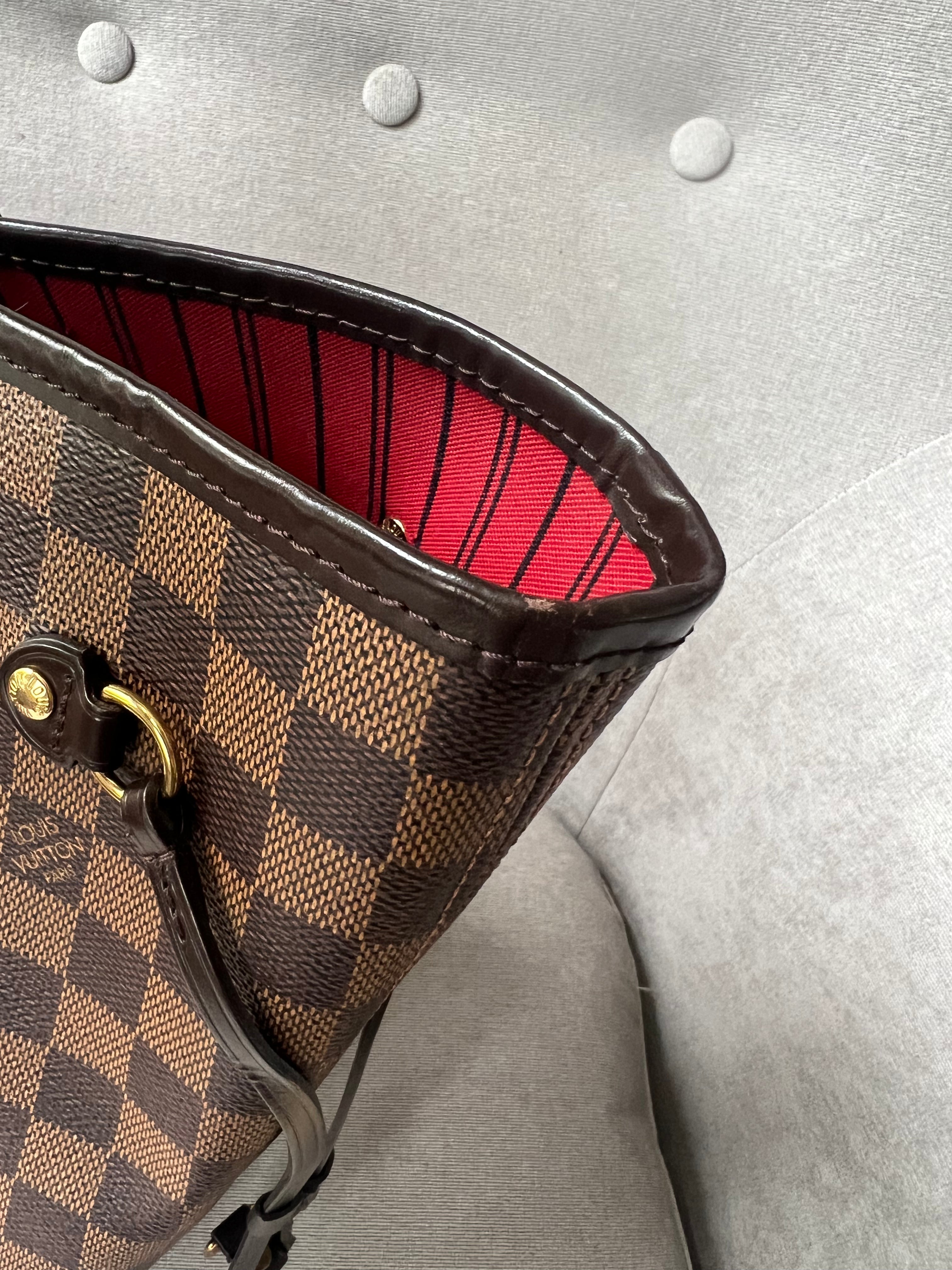 Louis Vuitton Neverfull MM Damier Ebene Cherry Interior (RRP £1,410)