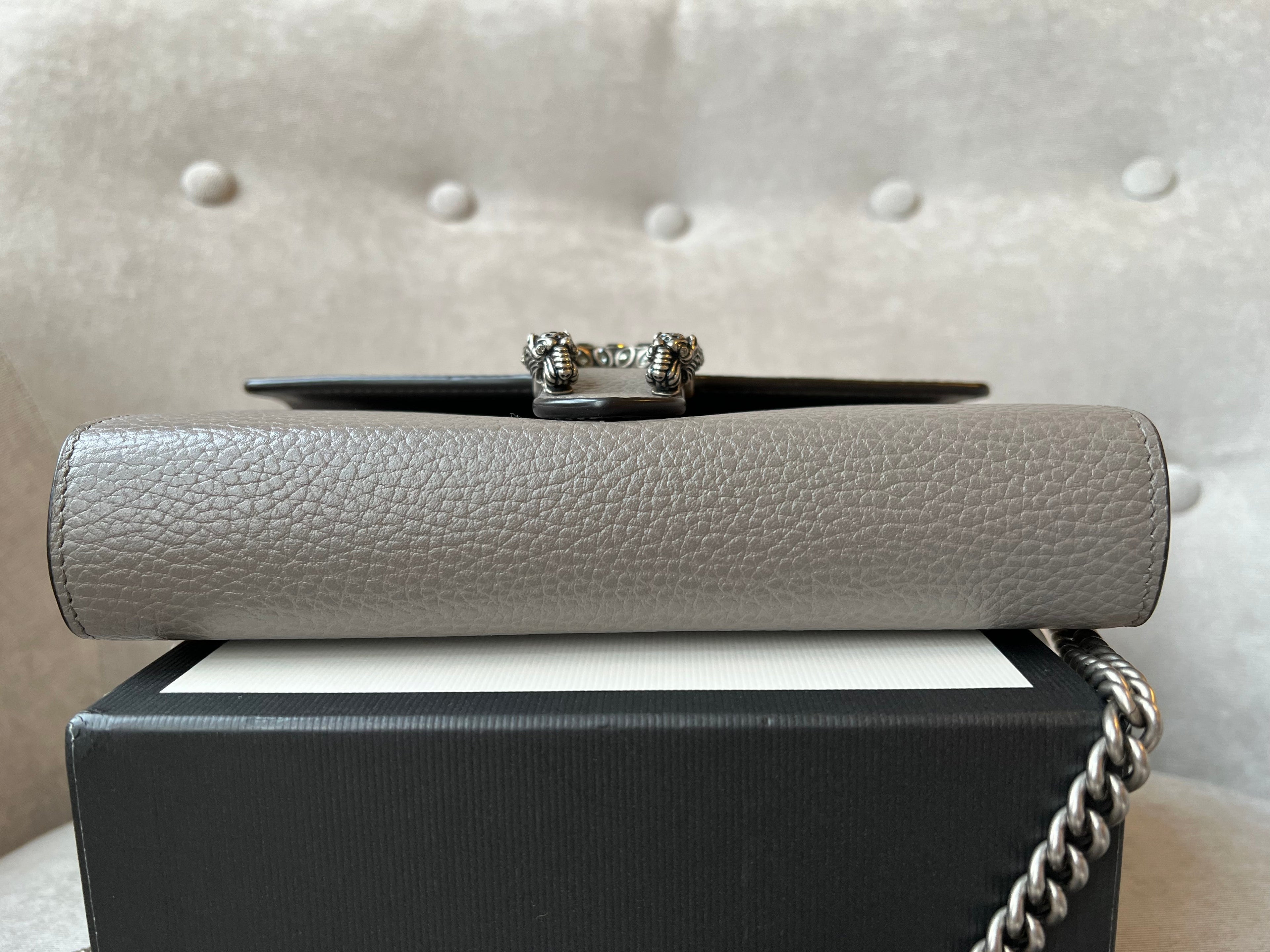 Gucci Dionysus Grey Mini Chain Bag (RRP £1340)