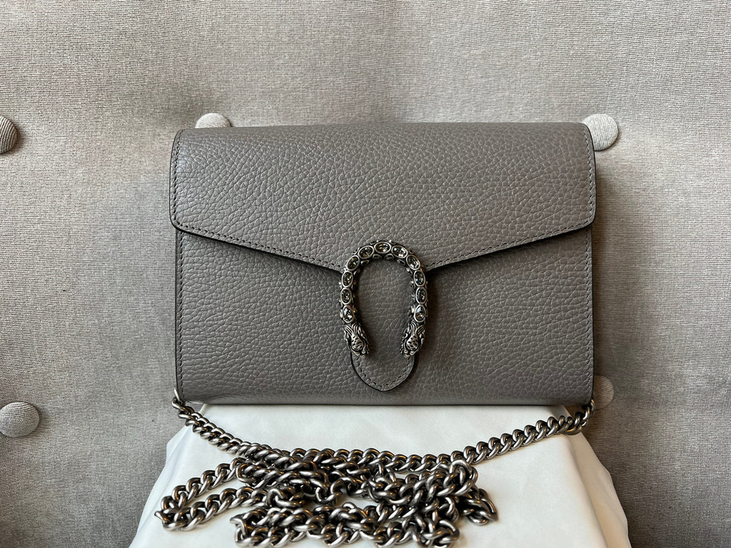 Gucci Dionysus Grey Mini Chain Bag (RRP £1340)