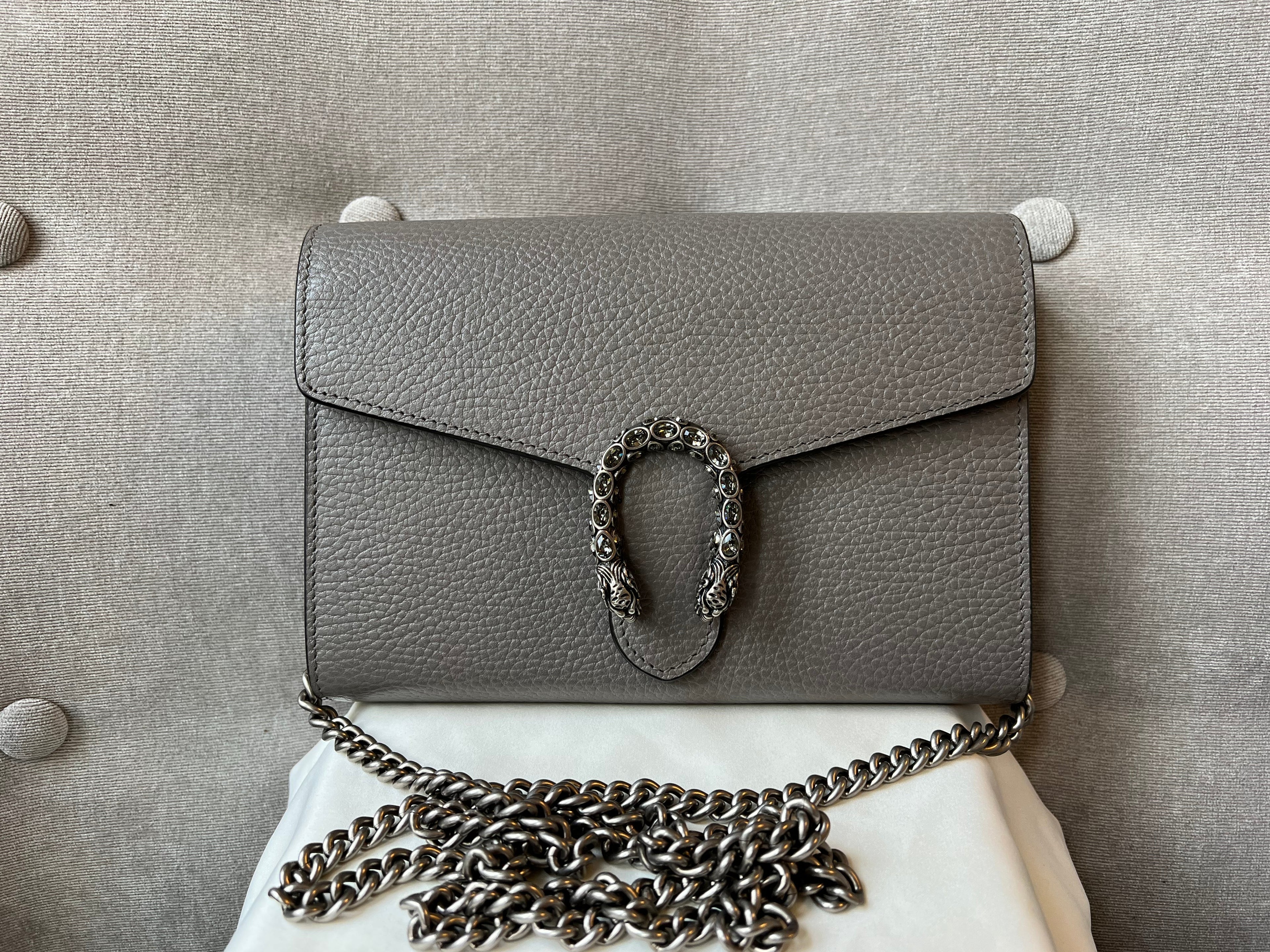 Gucci Dionysus Grey Mini Chain Bag (RRP £1340)