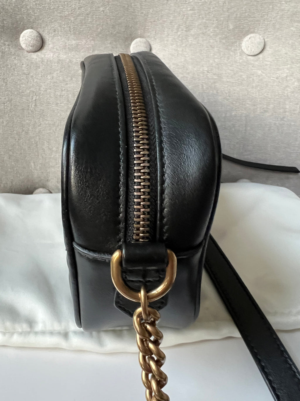 Gucci GG Black Marmont Mini Shoulder Bag (RRP £1,160)