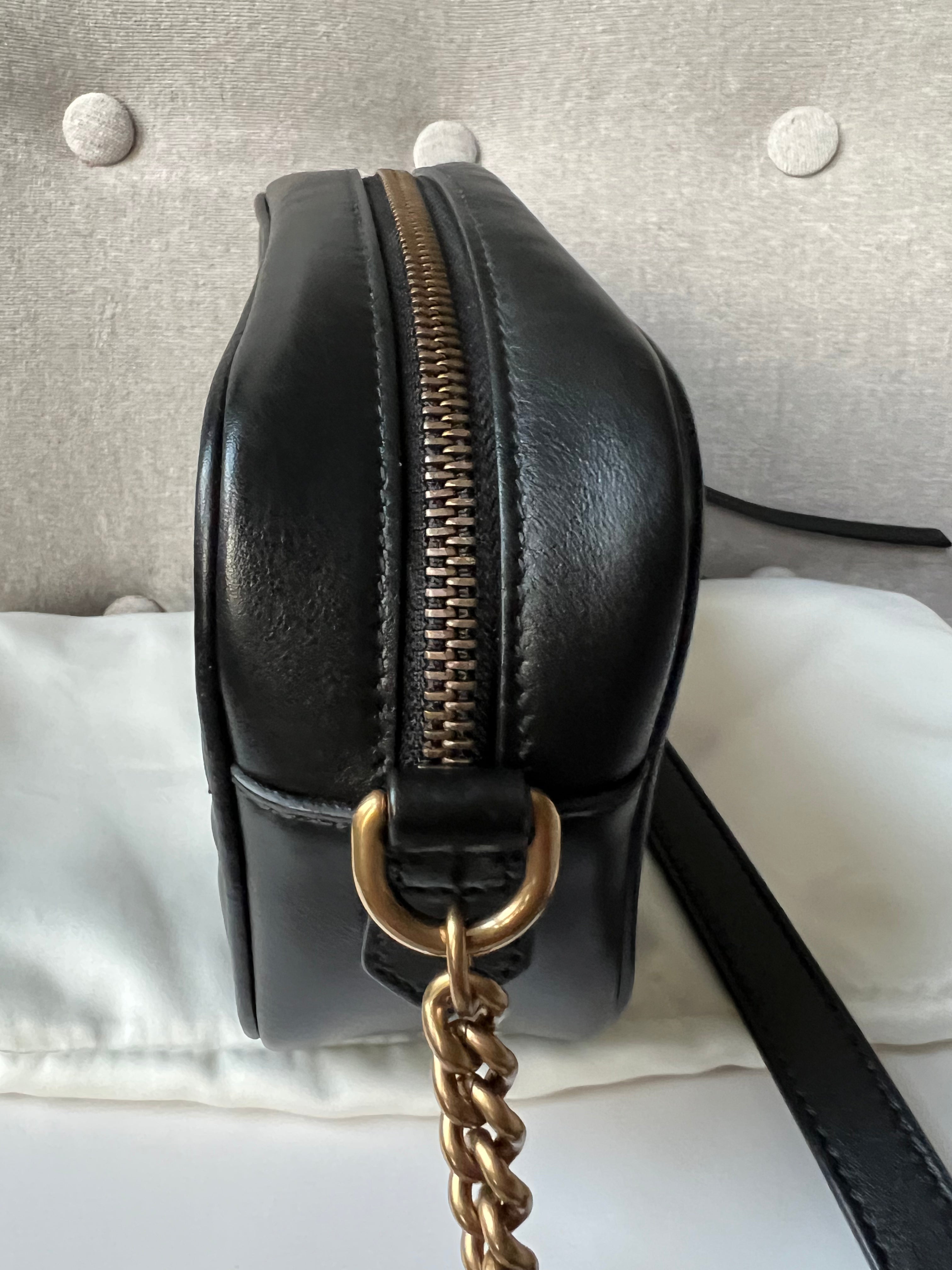 Gucci GG Black Marmont Mini Shoulder Bag (RRP £1,160)