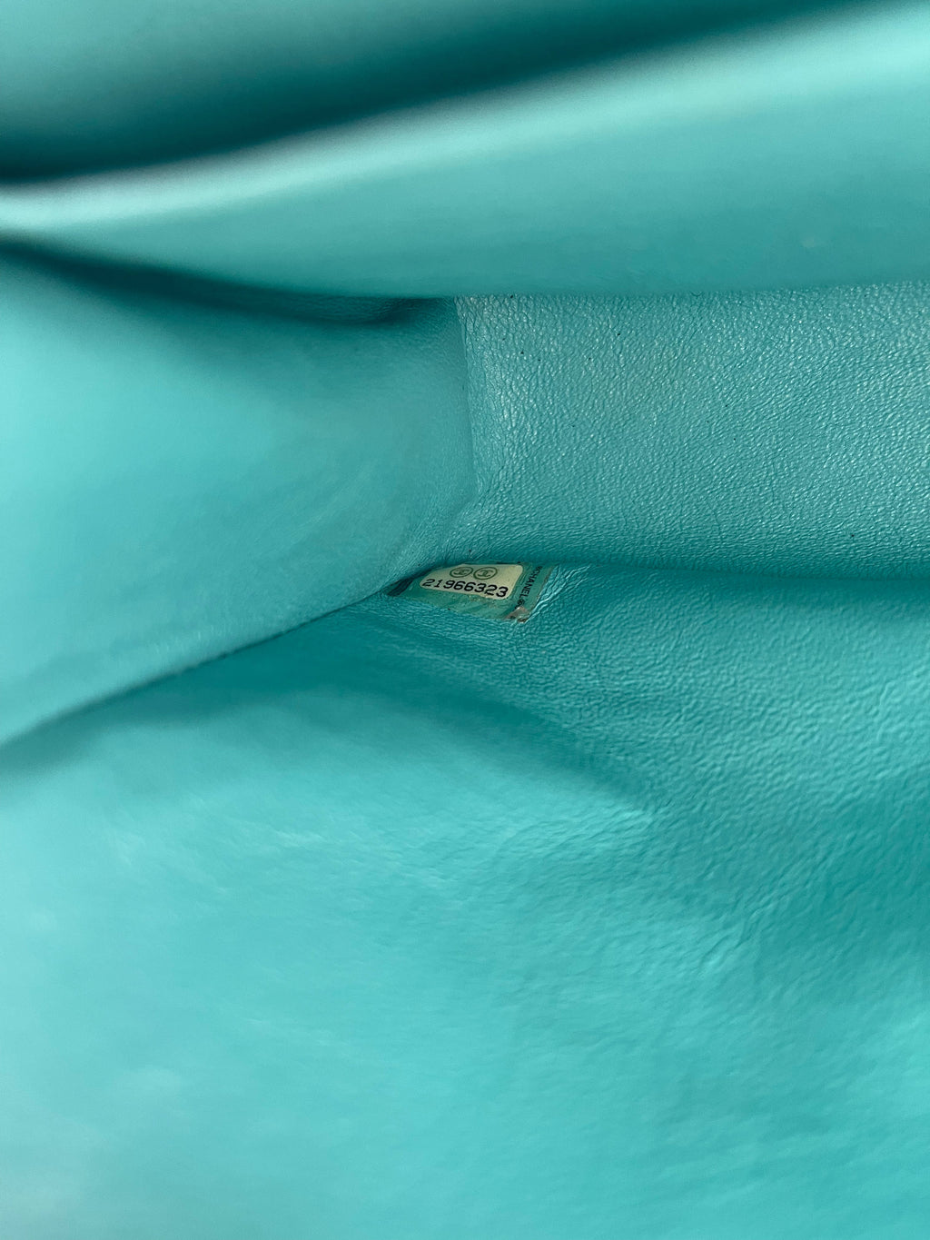 Chanel Turquoise Blue Canvas Medium Classic Double Flap with Silver Hardware  RRP - £8,530