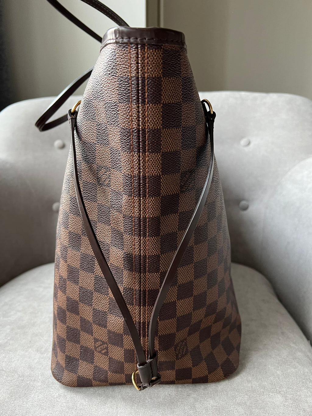 Louis Vuitton Neverfull GM Damier Ebene Cherry Interior (RRP £1,450)