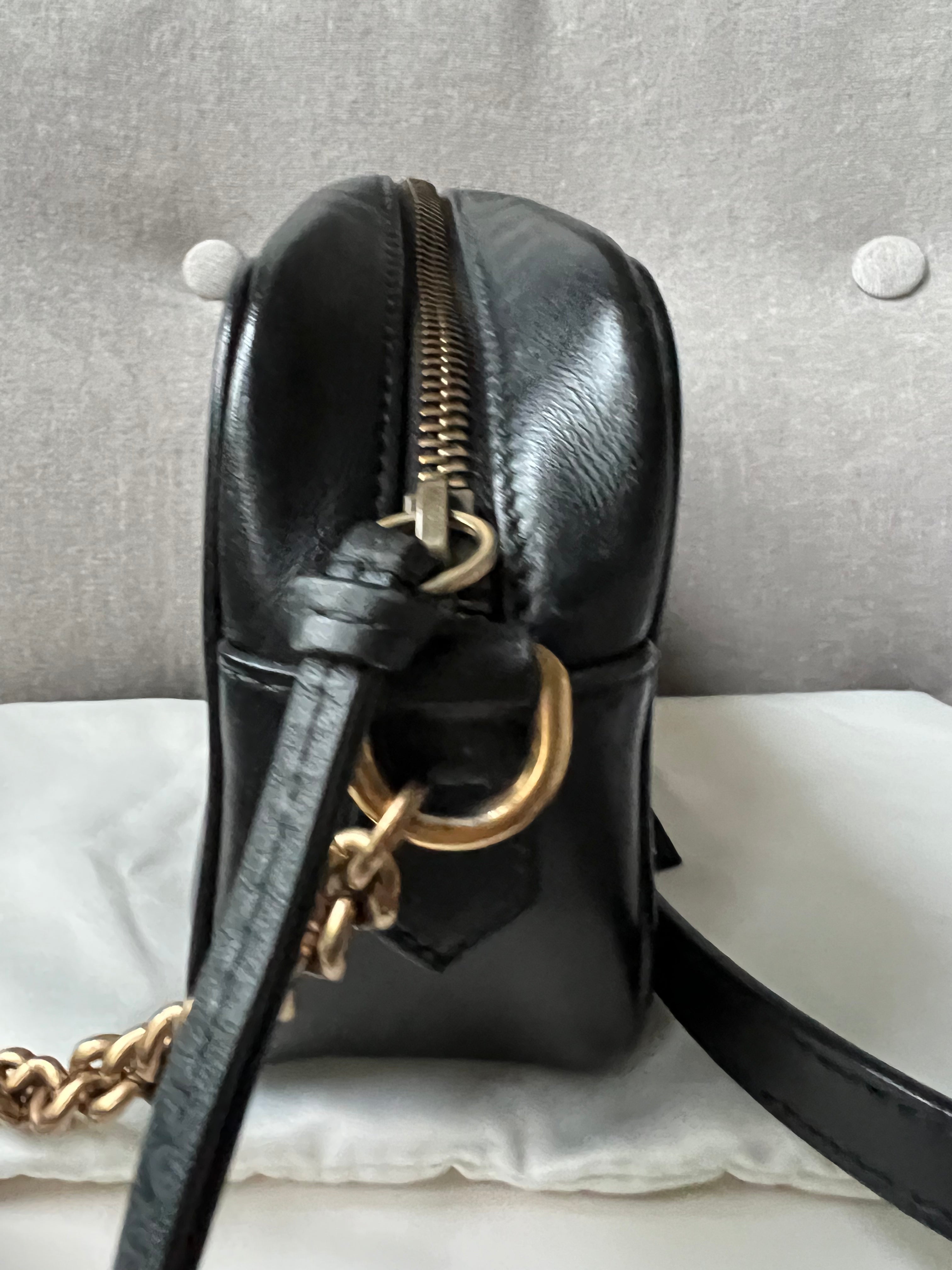 Gucci GG Black Marmont Mini Shoulder Bag (RRP £1,160)