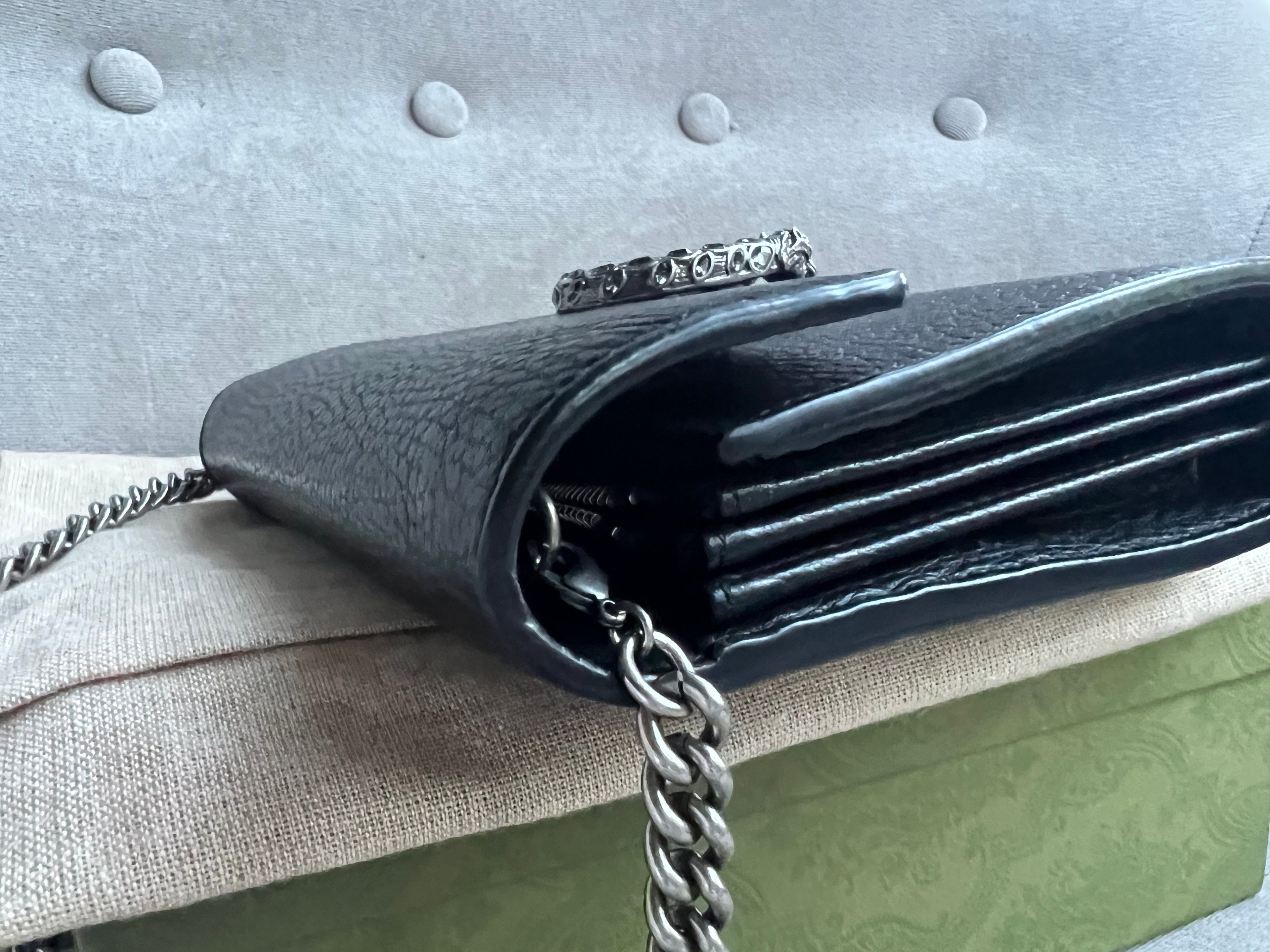 Gucci Dionysus Black Mini Chain Bag