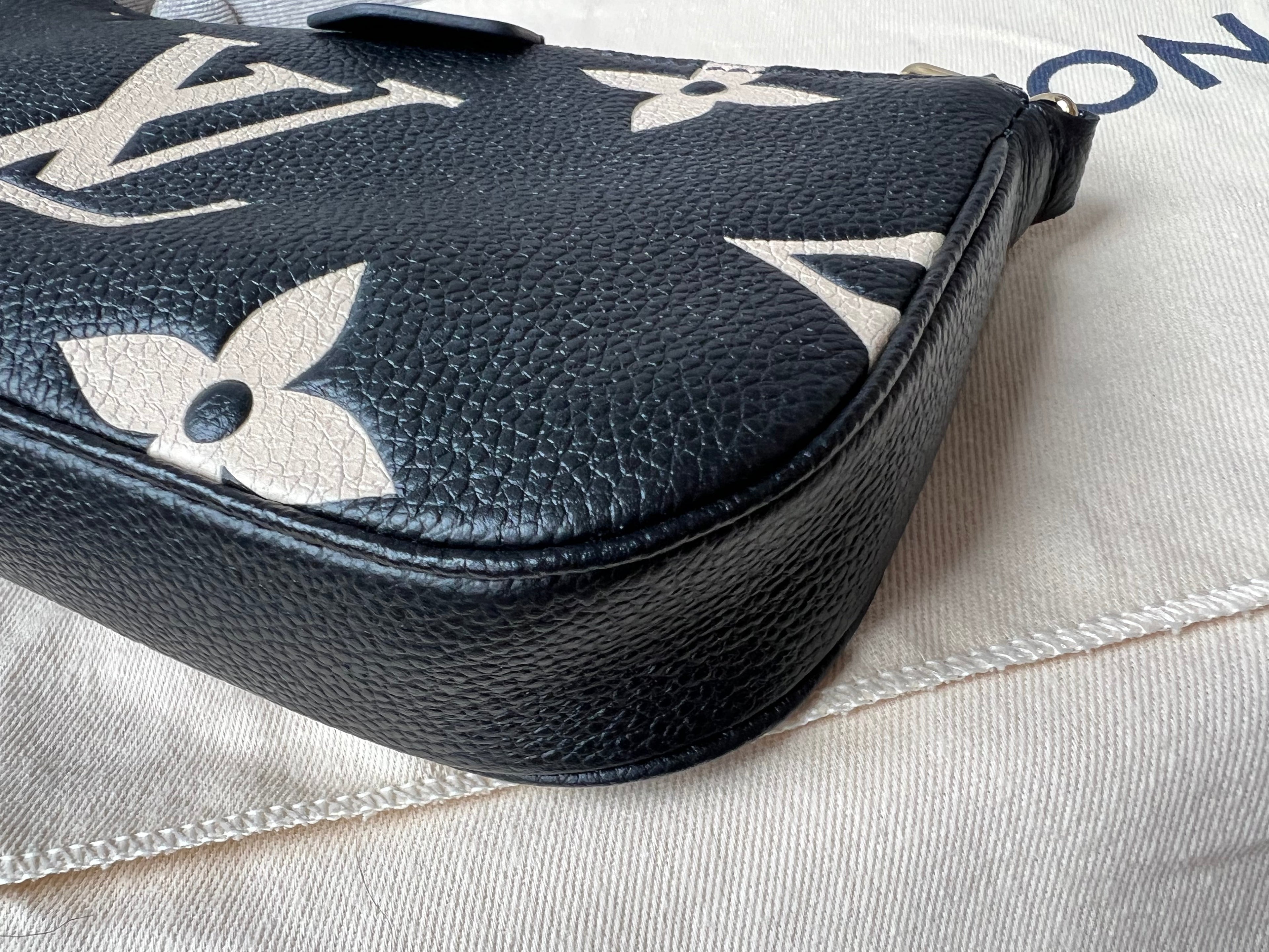 Louis Vuitton Multi Pochette Accessoires Black Beige Empreinte (RRP £2120)