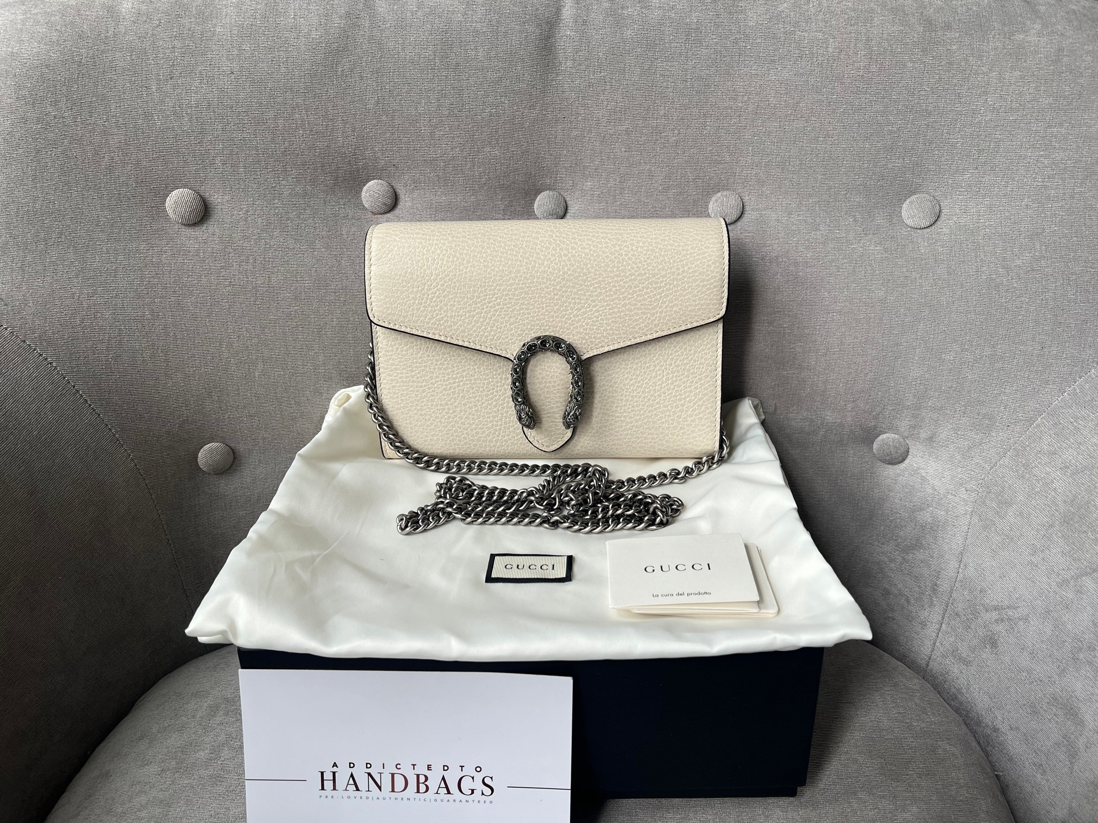 Gucci Dionysus White Mini Chain Bag (RRP £1340)