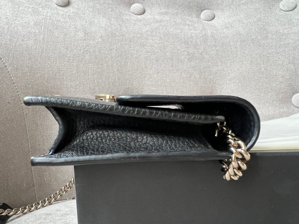 Gucci Black Interlocking Chain Wallet