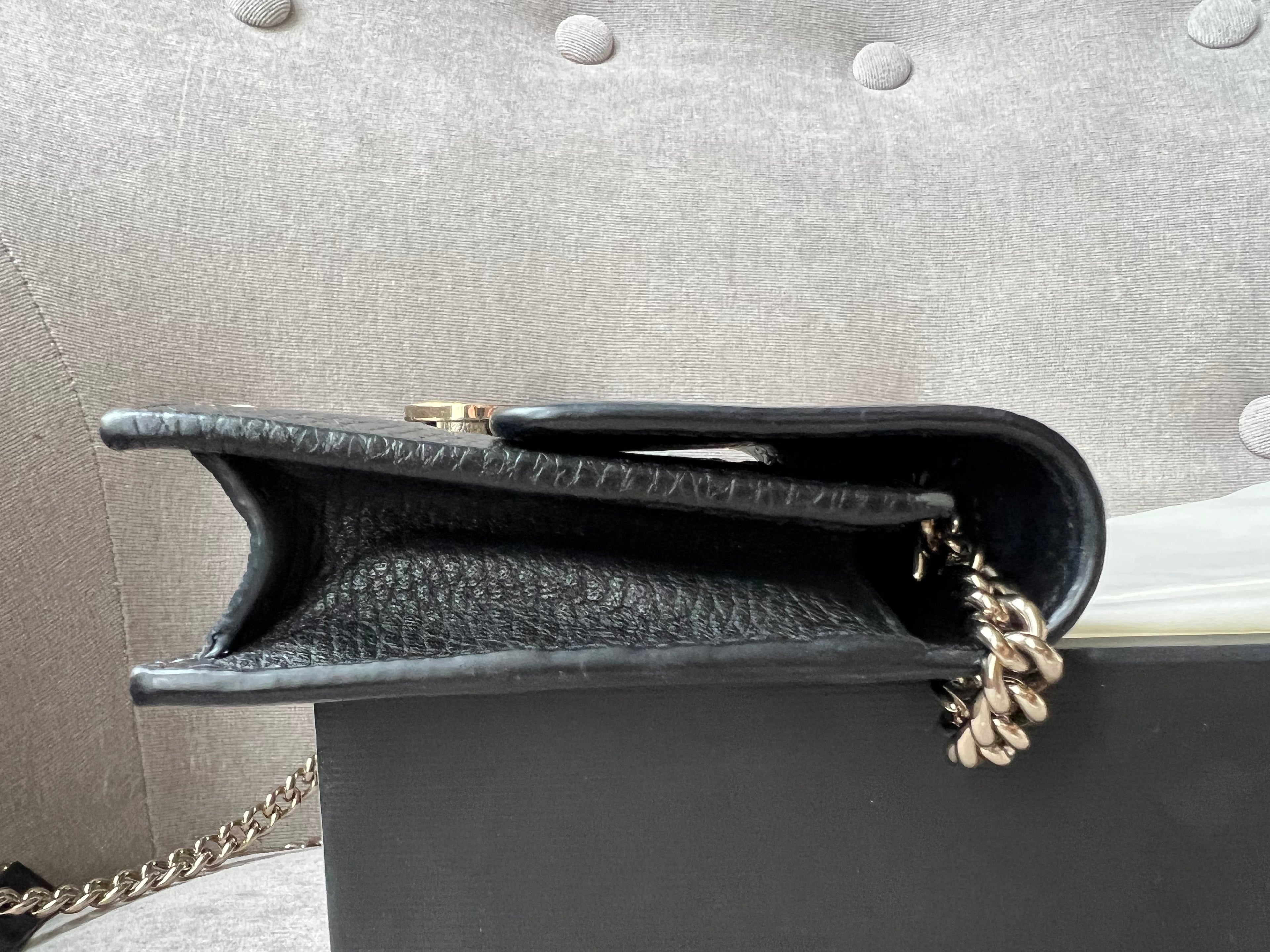 Gucci Black Interlocking Chain Wallet