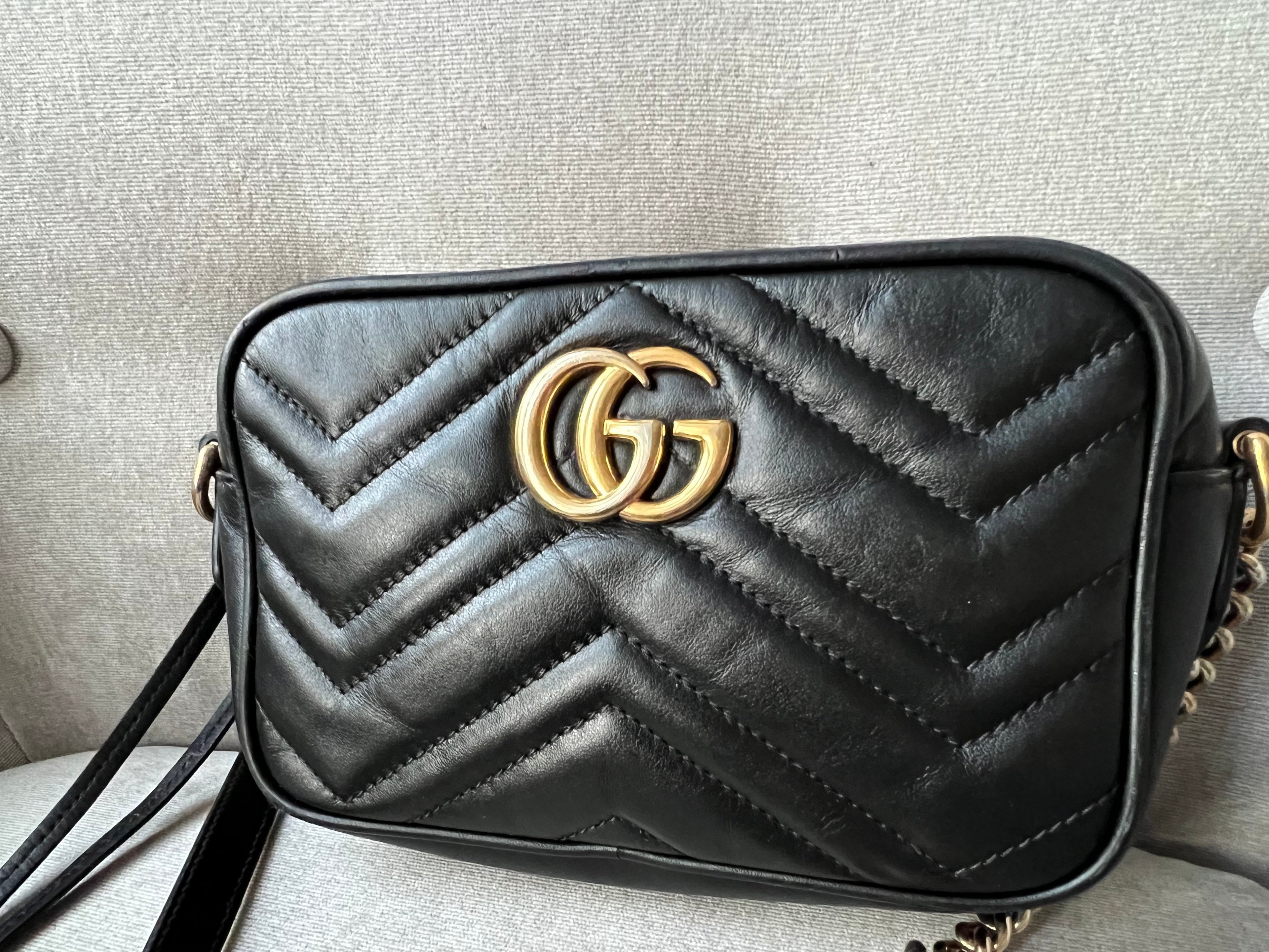 Gucci GG Black Marmont Mini Shoulder Bag (RRP £1,160)