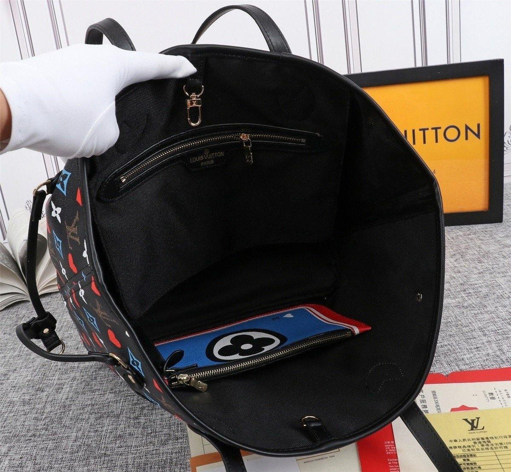 Louis Vuitton Game On Neverfull MM Tote Bag