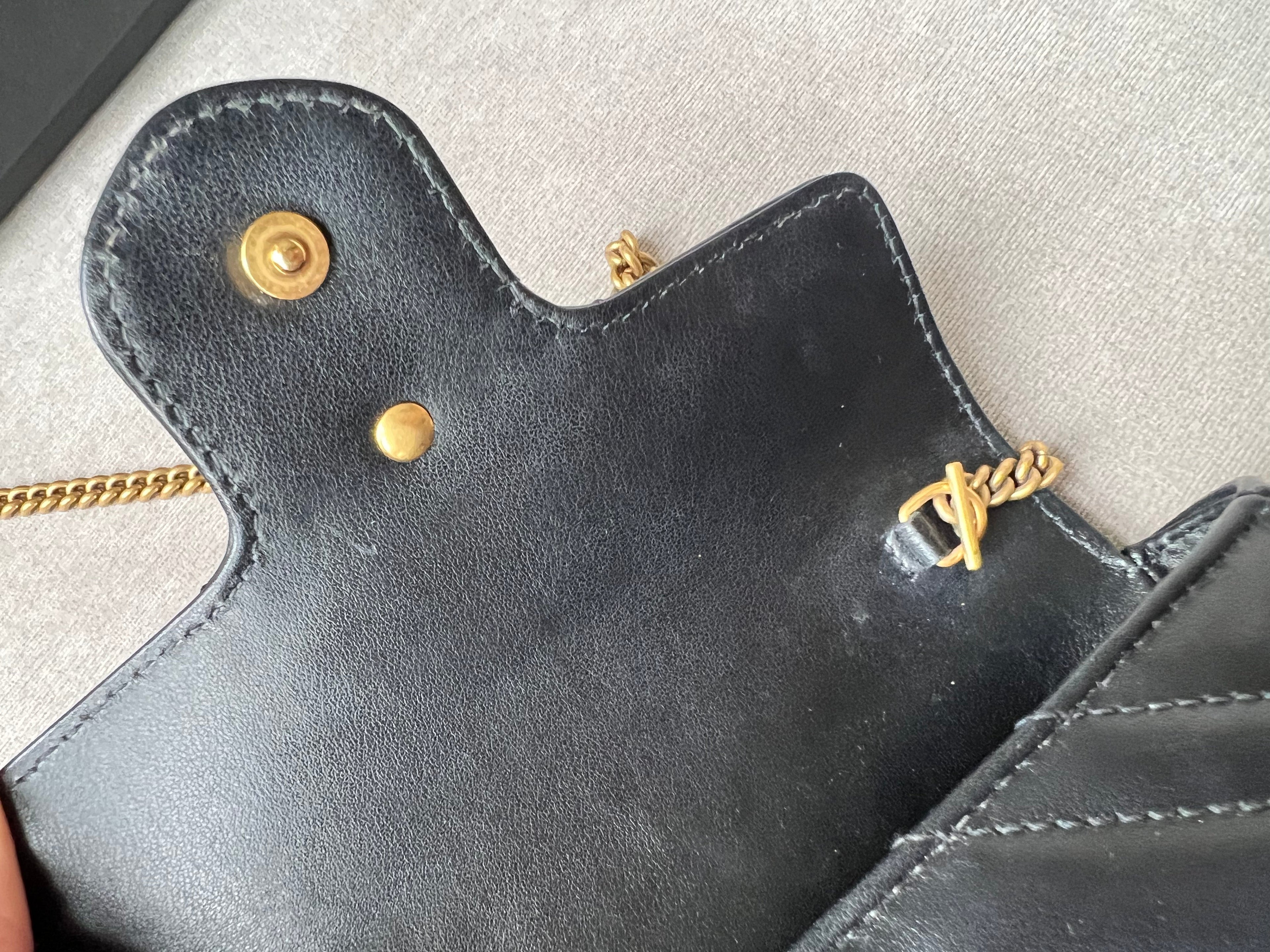 Gucci GG Black Marmont Super Mini Shoulder Bag