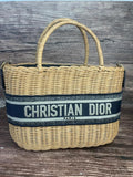 Christian Dior Wicker Basket Bag