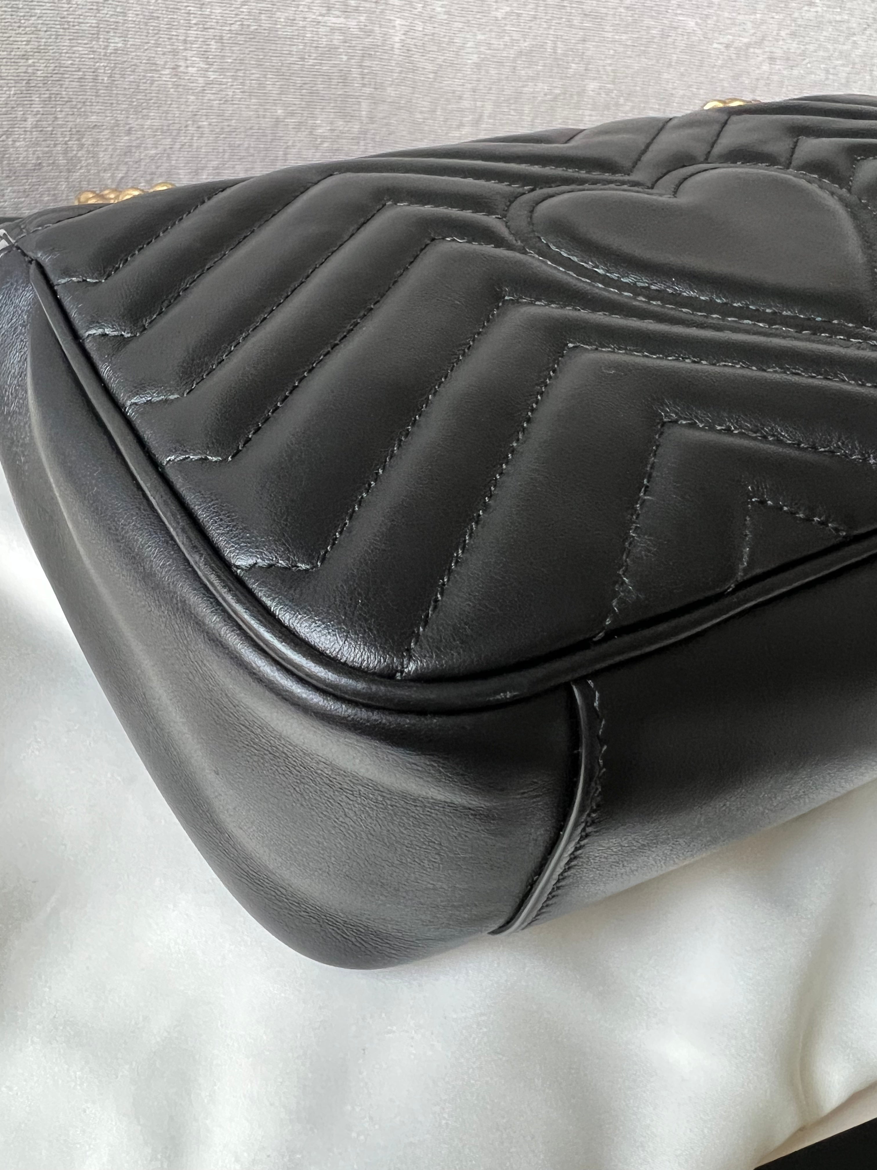Gucci GG Black Marmont Small Shoulder Bag (RRP £1800)